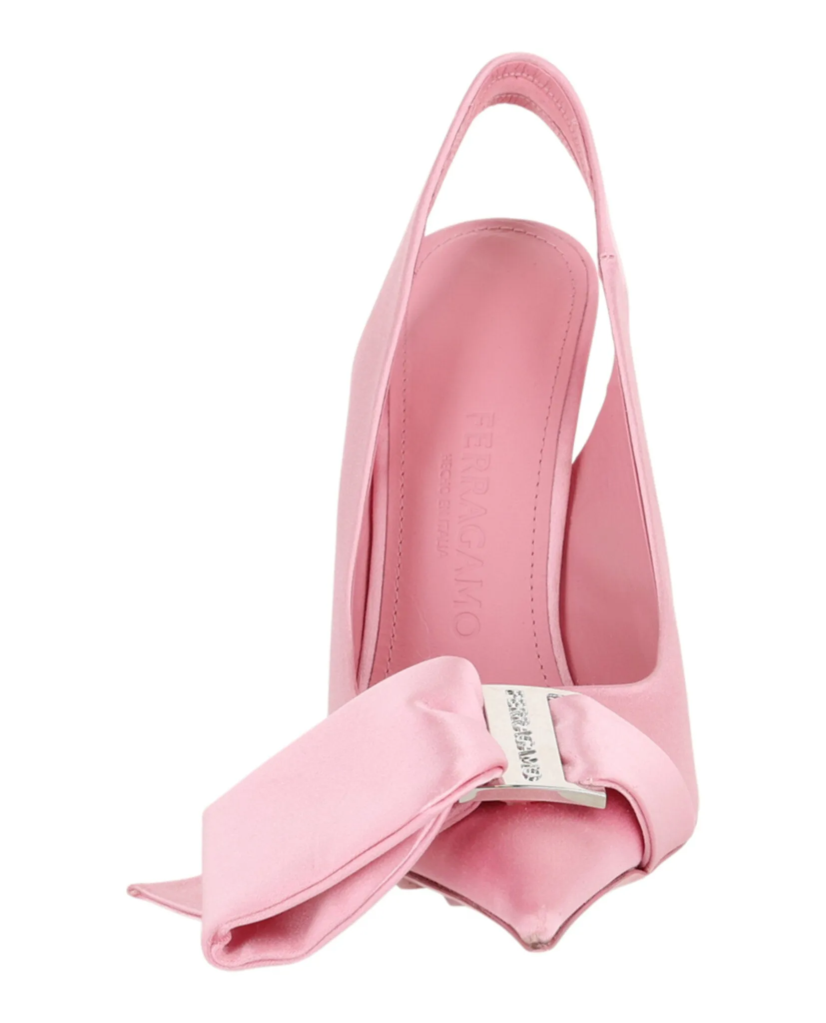 Ferragamo Erica Satin Slingback Pumps sold by Zulily product image thumbnail 4