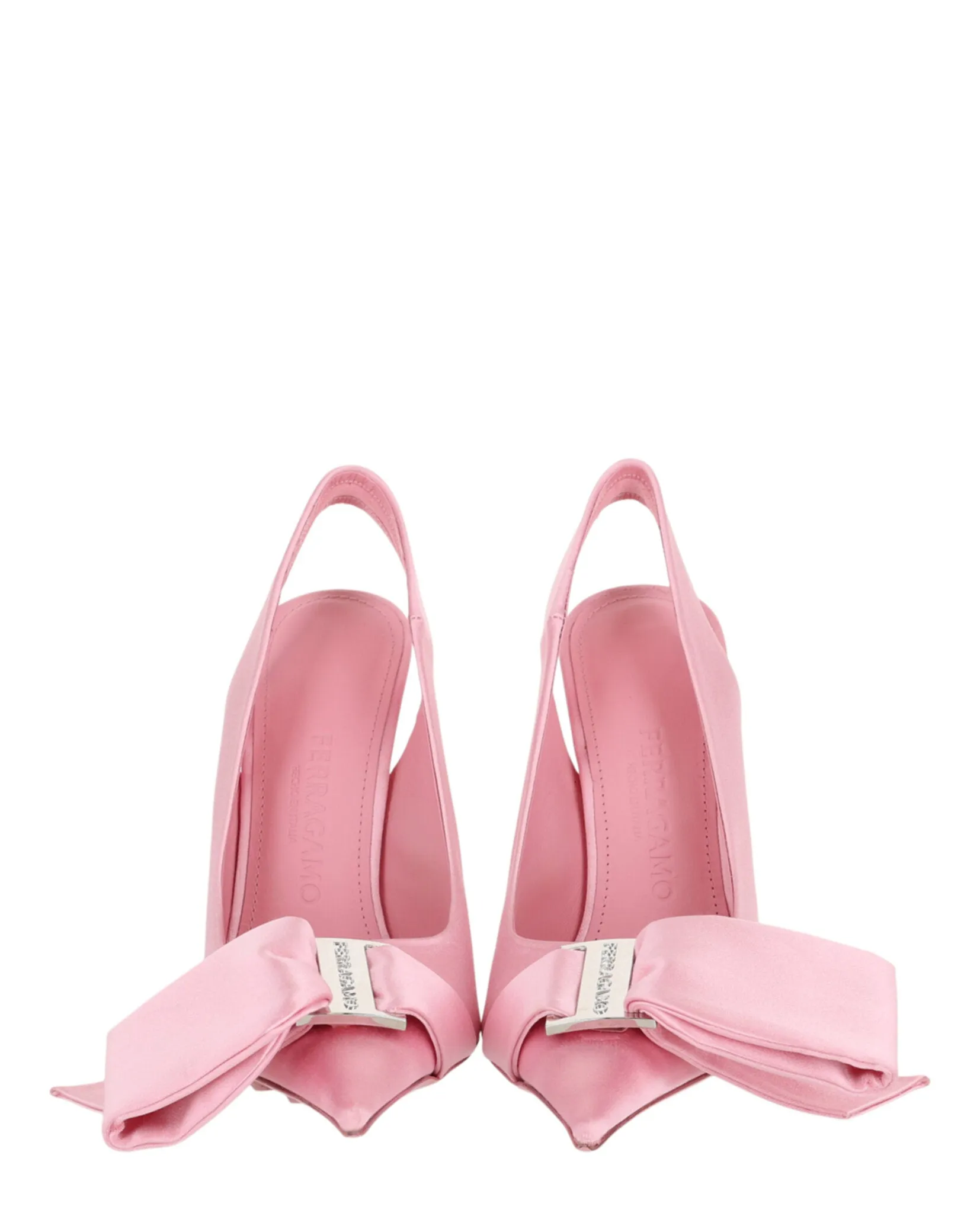 Ferragamo Erica Satin Slingback Pumps sold by Zulily product image thumbnail 5