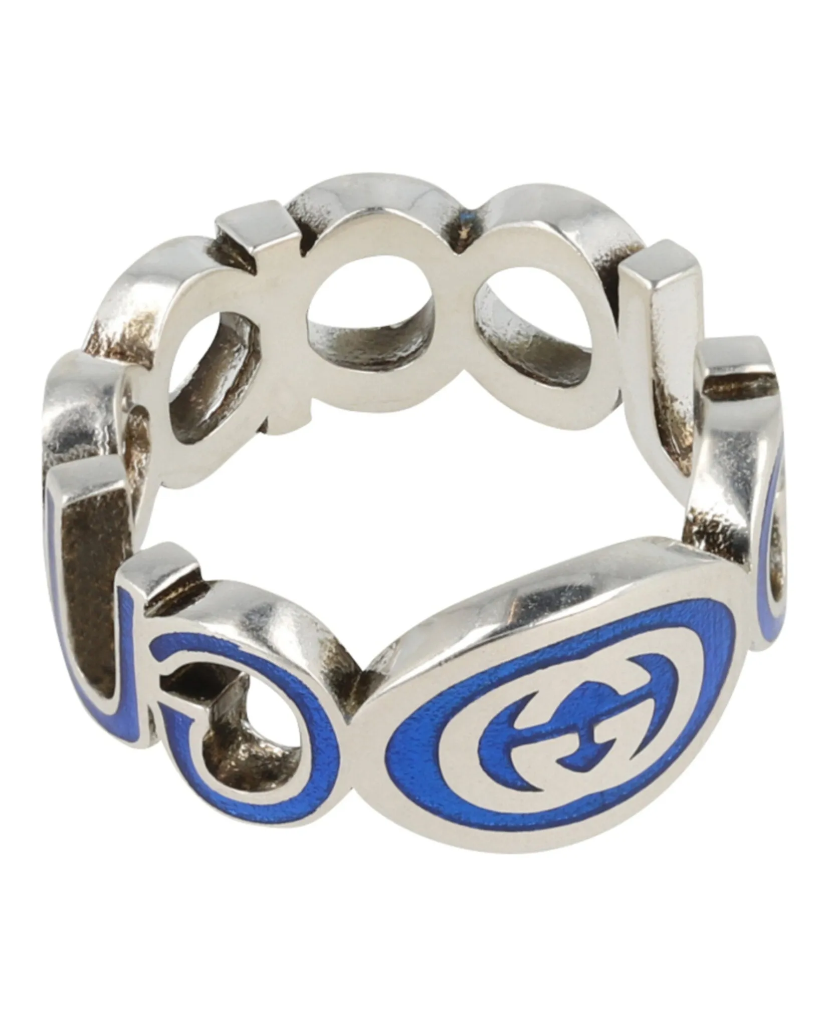 Gucci Sterling Silver Interlocking G Ring sold by Zulily