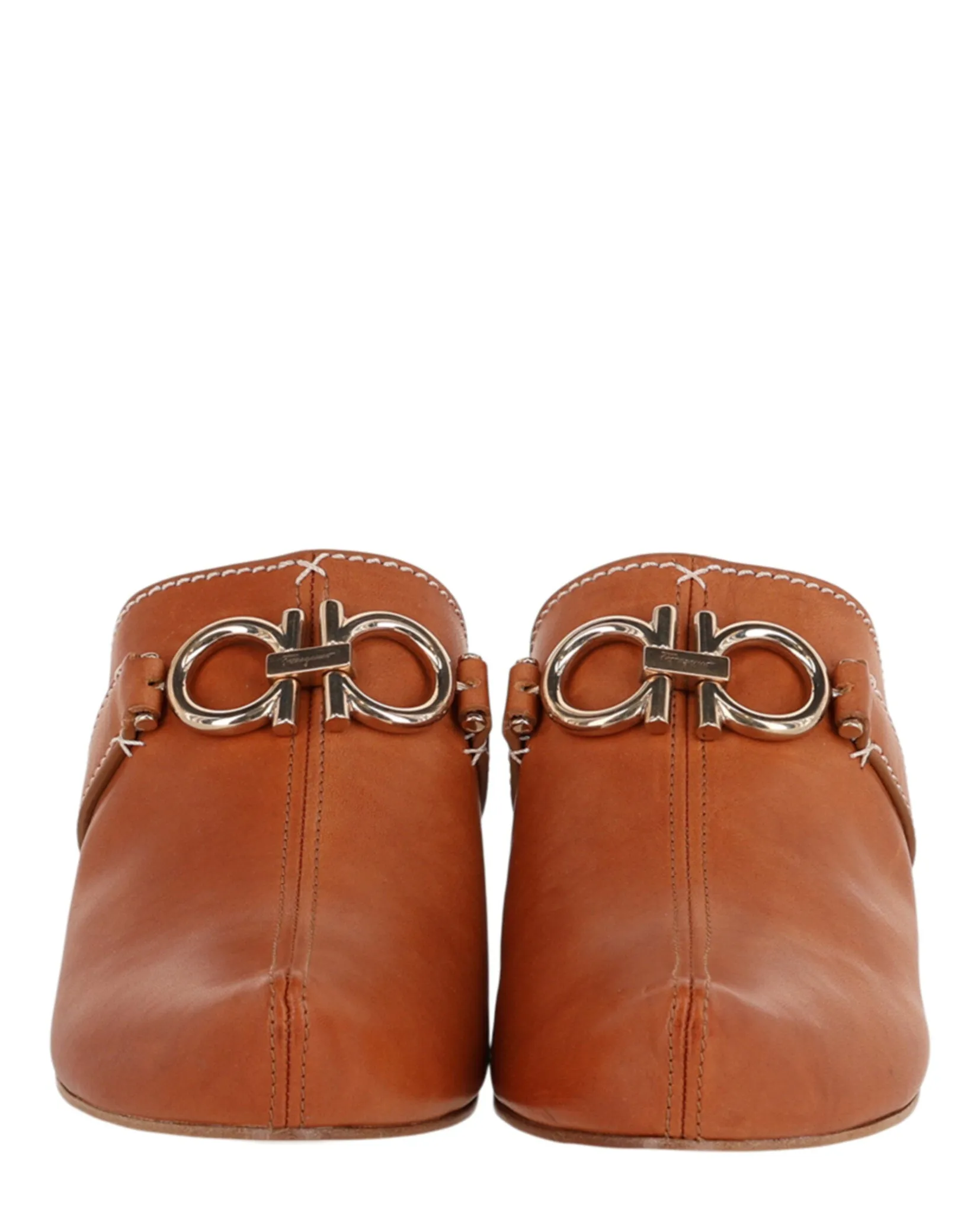 Ferragamo Phobos Leather Mules sold by Zulily product image thumbnail 5