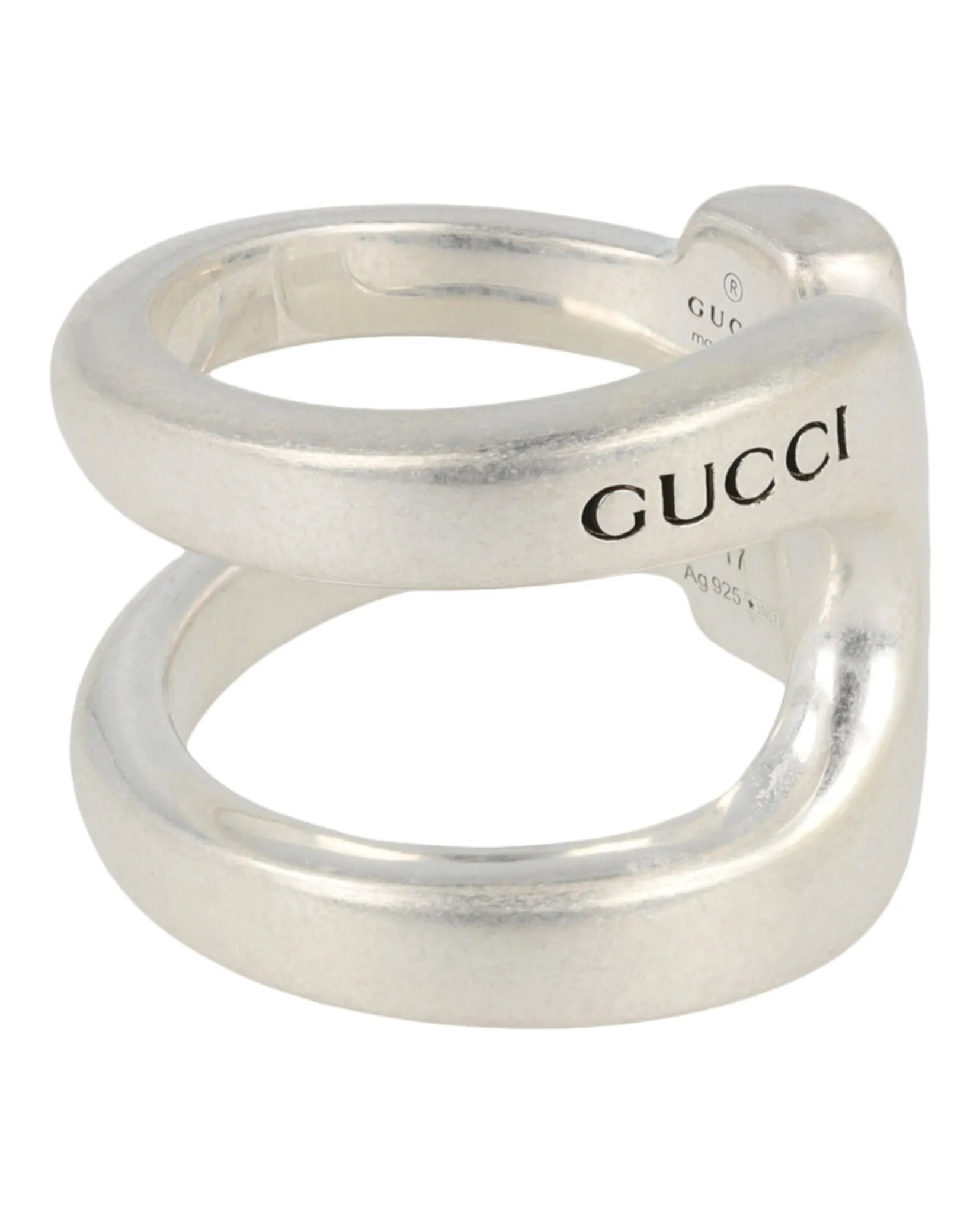 Gucci Sterling Silver Stirrup Wrapped Horsebit Ring sold by Zulily