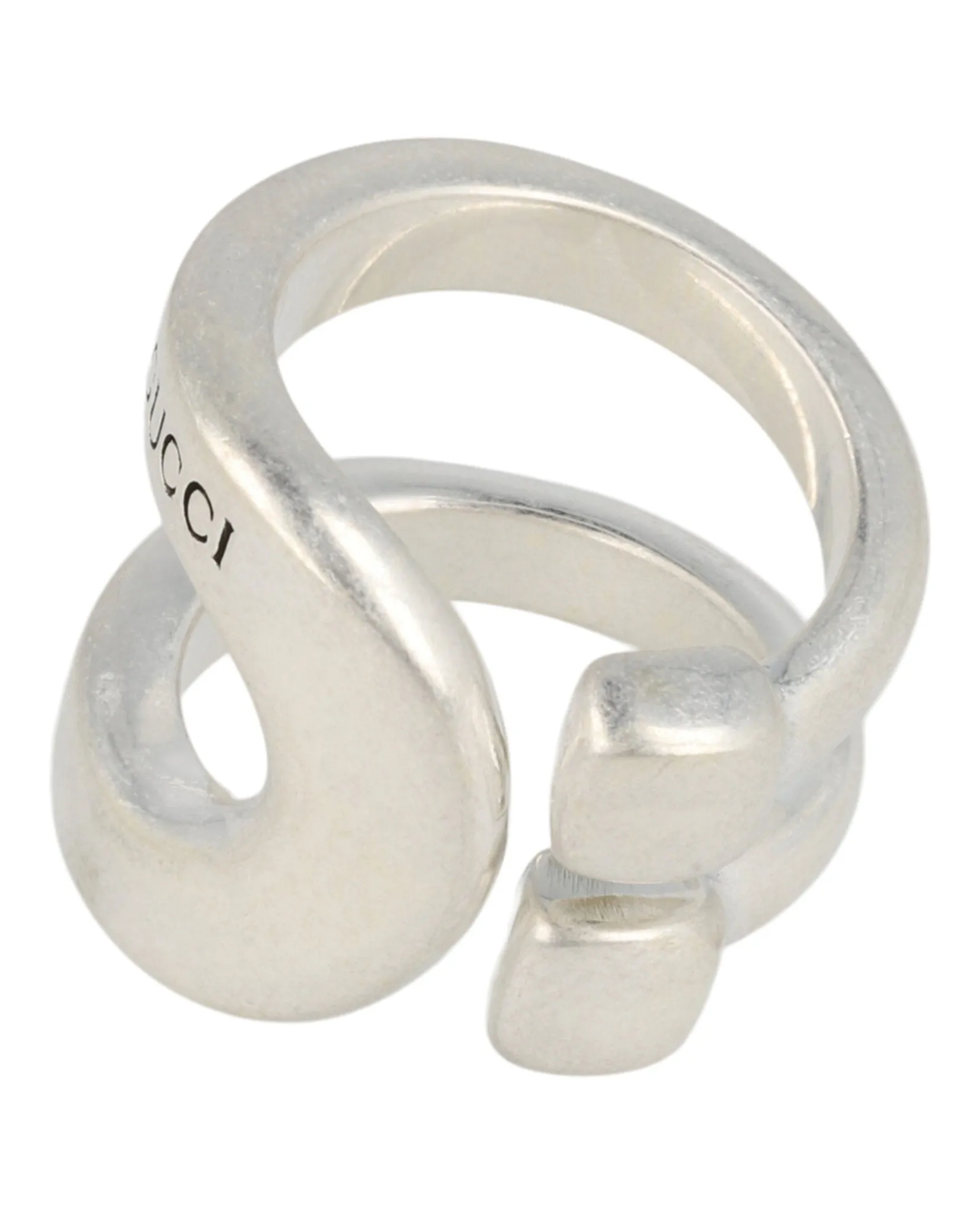 Gucci Sterling Silver Stirrup Wrapped Horsebit Ring sold by Zulily product image thumbnail 2