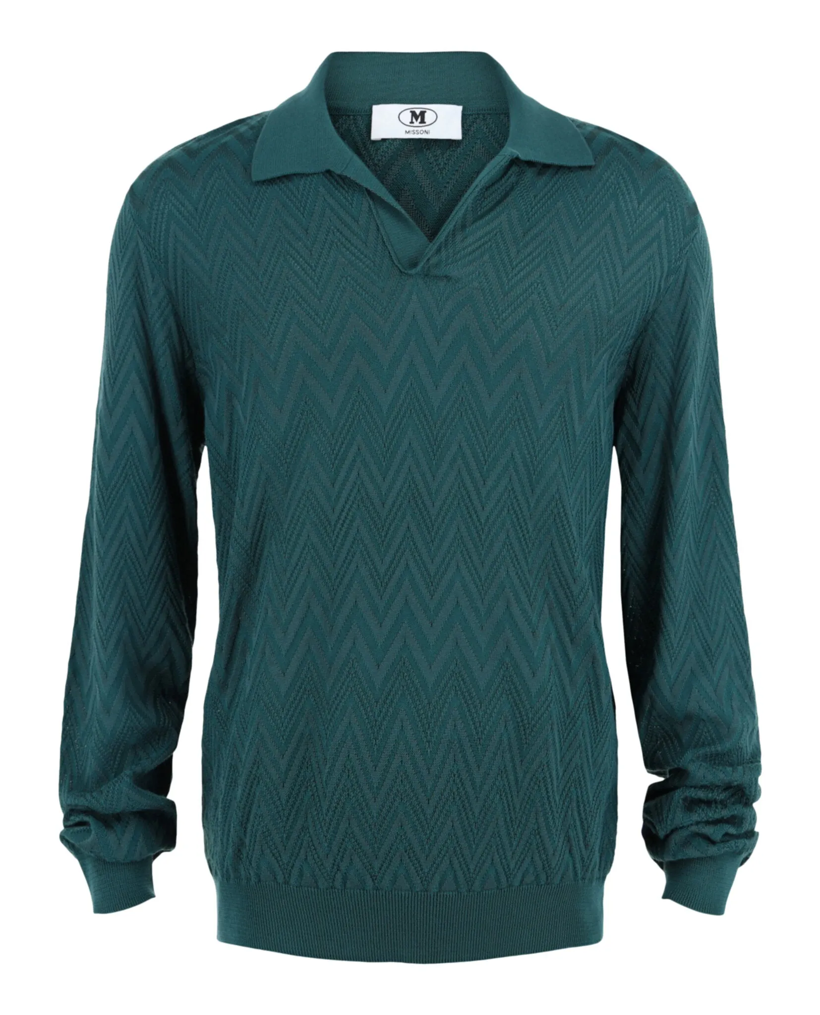 Missoni Long Sleeve Zig Zag Knit Polo Shirt sold by Zulily