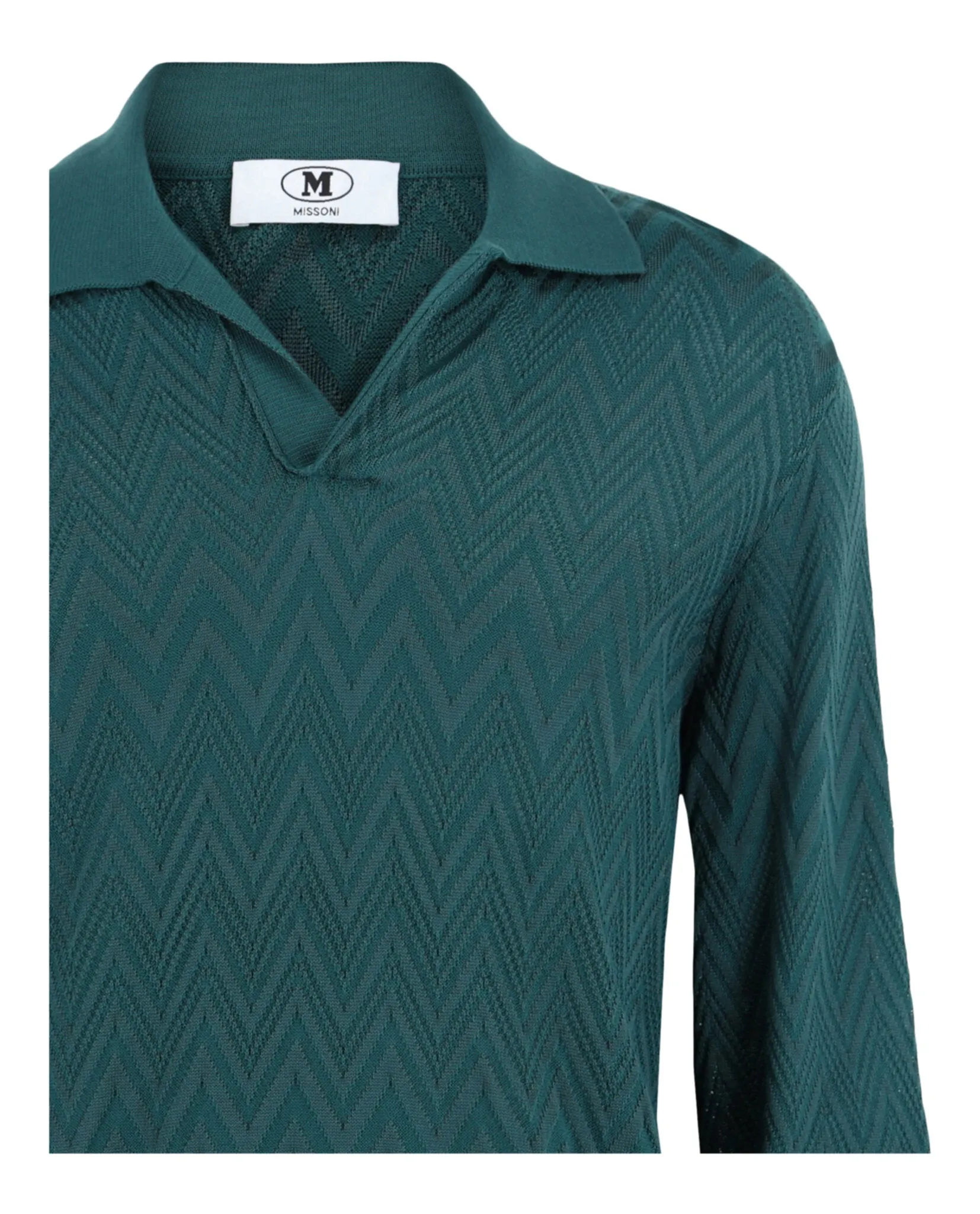Missoni Long Sleeve Zig Zag Knit Polo Shirt sold by Zulily product image thumbnail 3