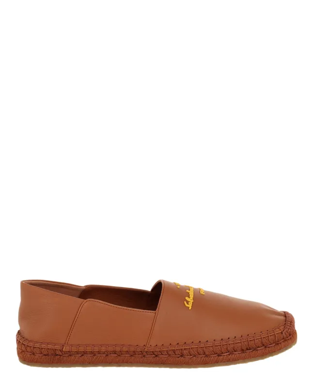 Ferragamo Gus Leather Espadrilles sold by Zulily