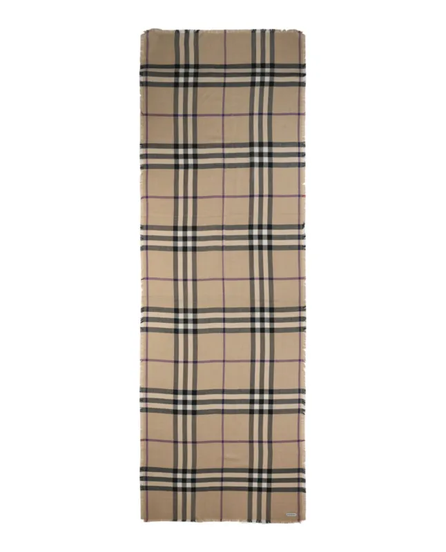 Burberry Large Check Gauze Scarf sold by Zulily