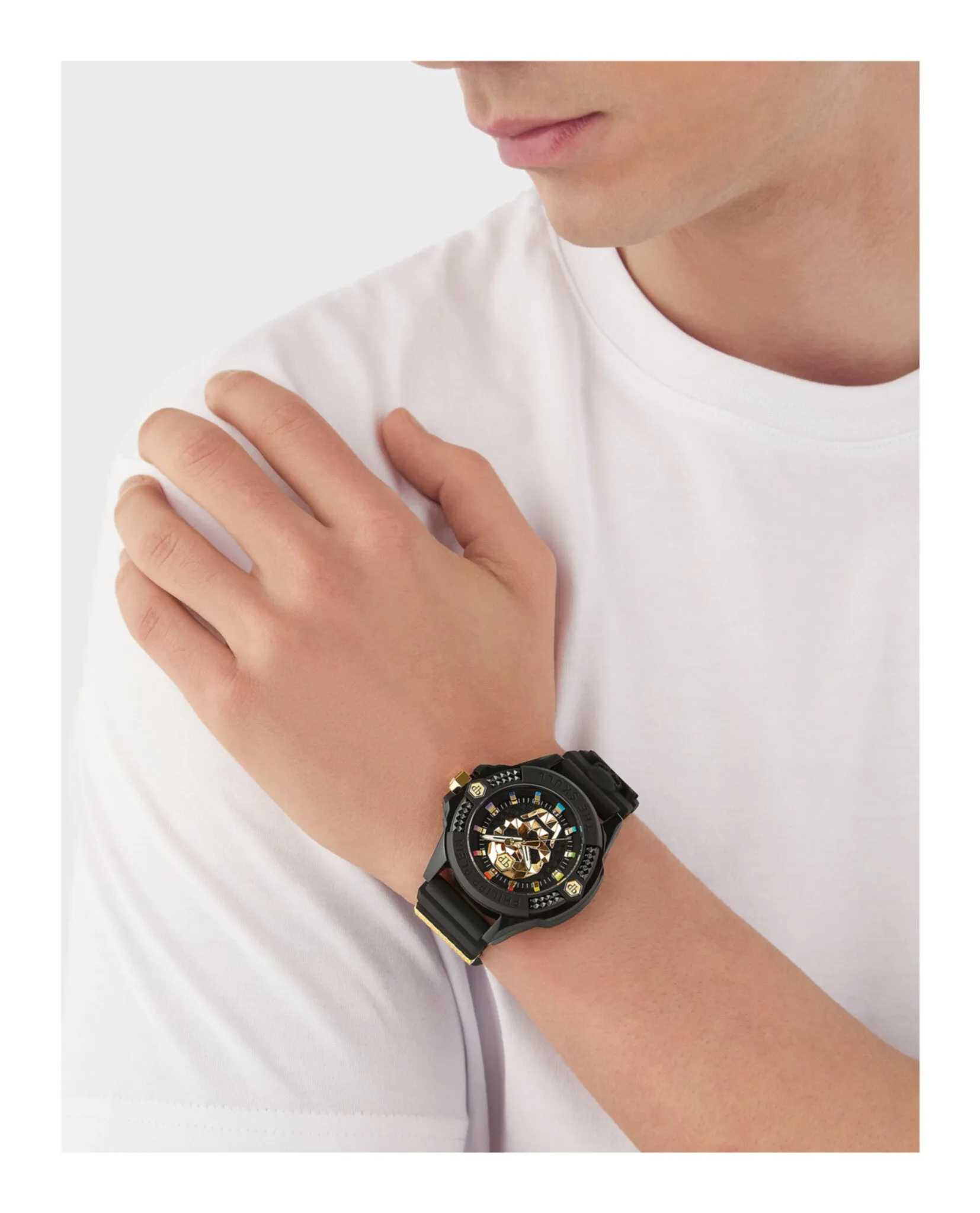Philipp Plein The $kull Ecoceramic Silicone Watch sold by Zulily product image thumbnail 5