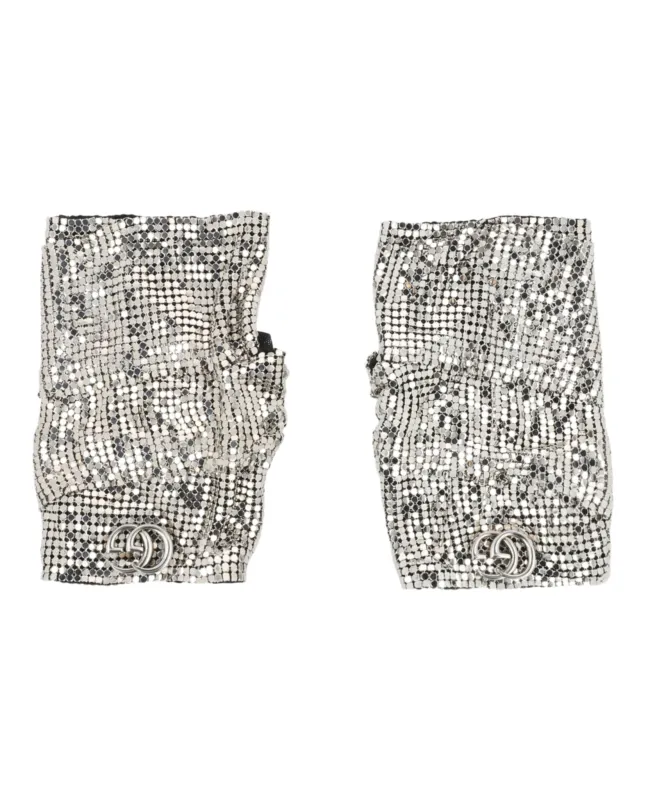 Gucci Double G Mesh Fingerless Gloves sold by Zulily