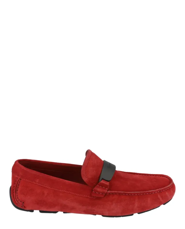 Ferragamo Switch Suede Drivers sold by Zulily
