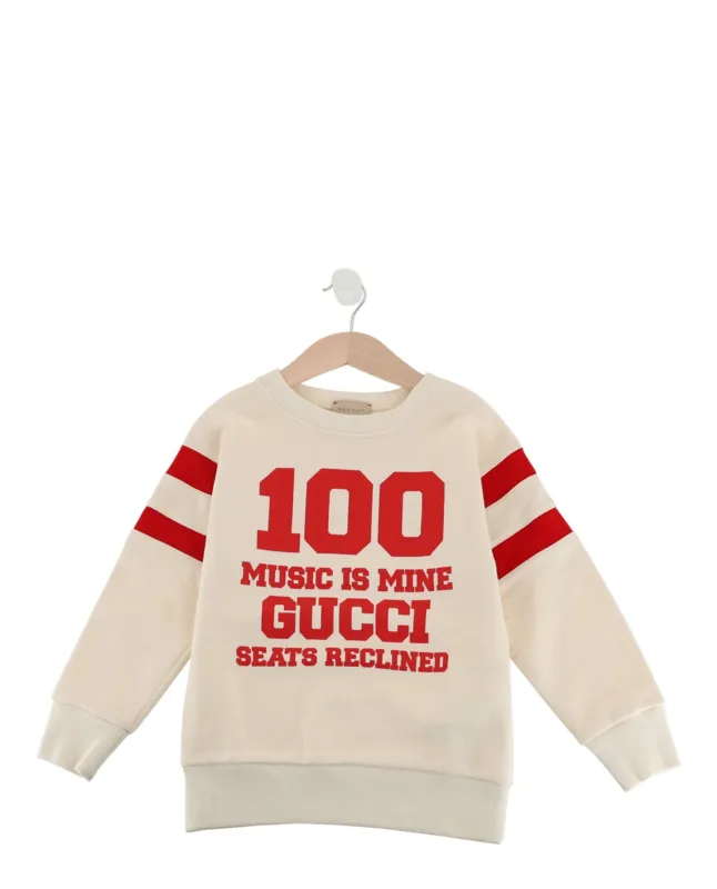 Gucci Music is Mine Sweatshirt sold by Zulily