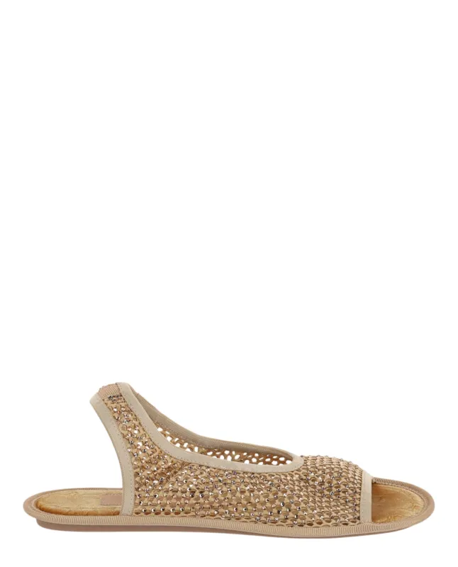 Ferragamo Anio Crystal Embellished Slingback Sandals sold by Zulily