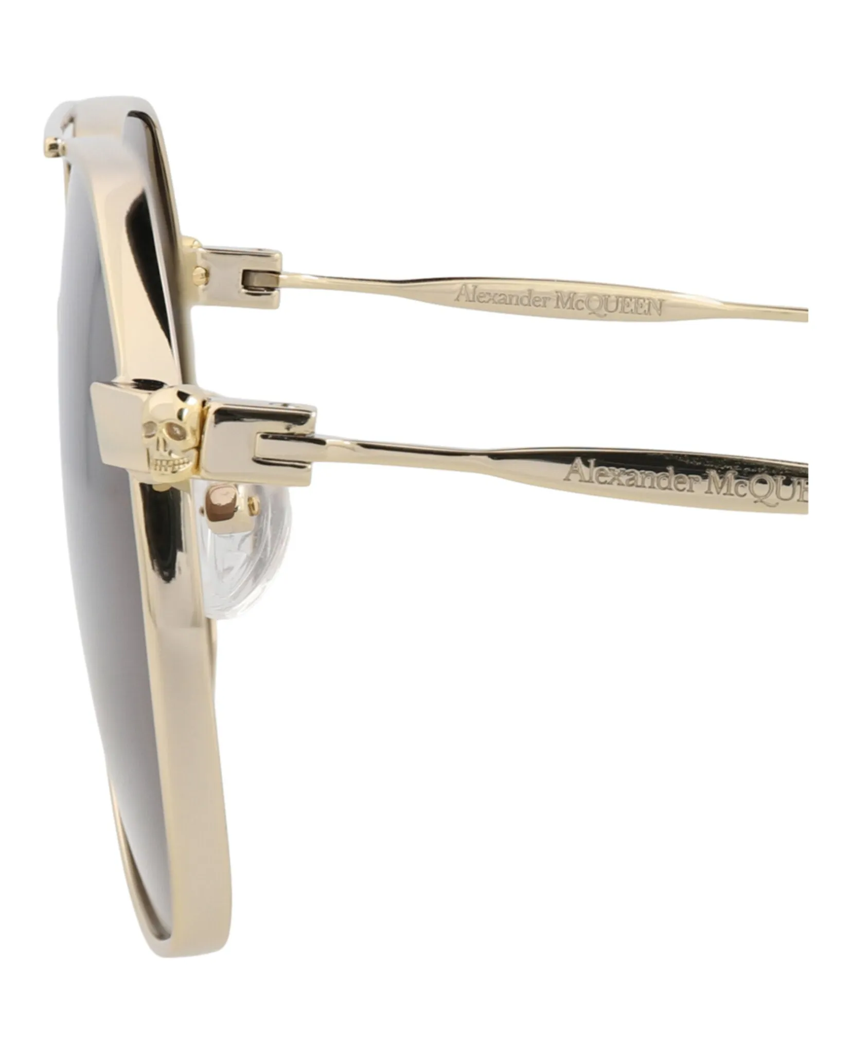 Alexander McQueen Aviator-Frame Metal Sunglasses sold by Zulily product image thumbnail 4