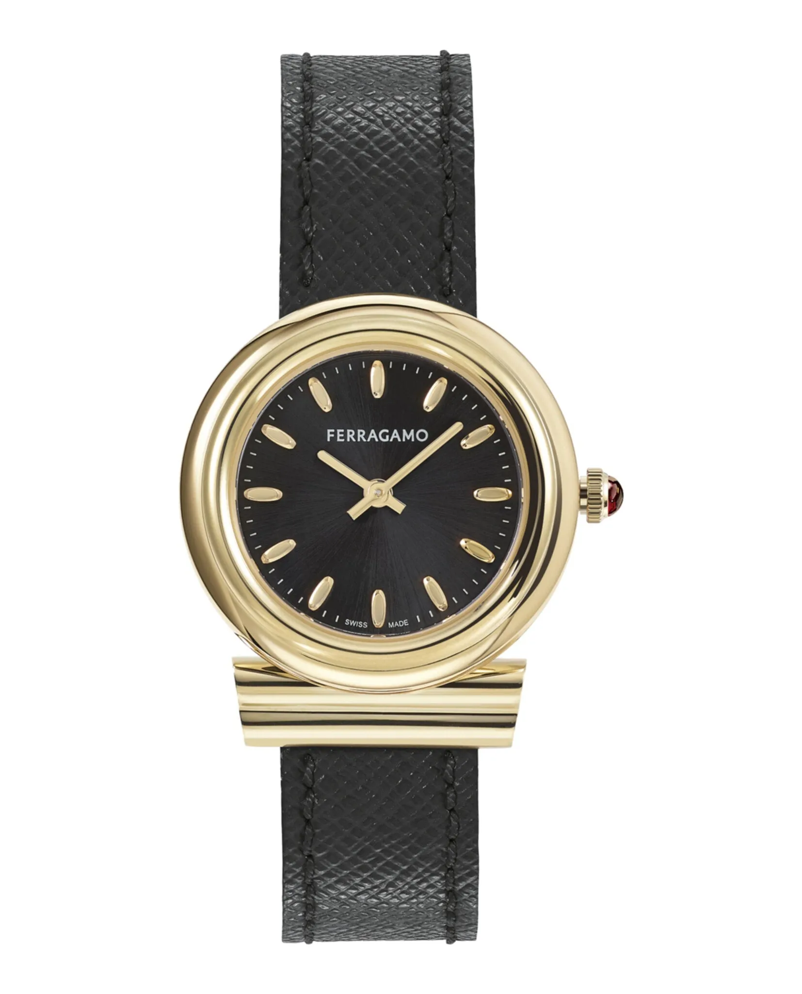 Ferragamo Gancini Leather Watch sold by Zulily