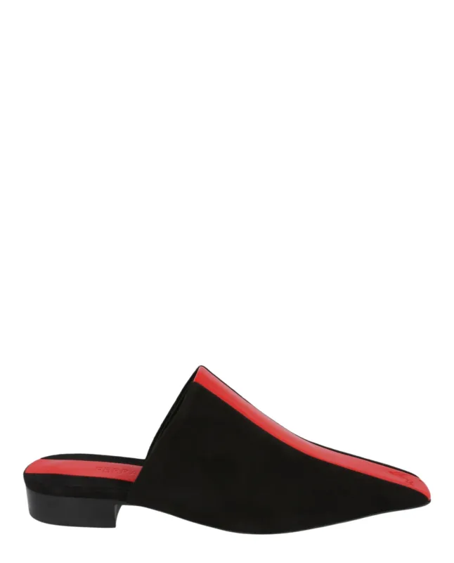 Ferragamo Selestina Suede & Leather Mules sold by Zulily