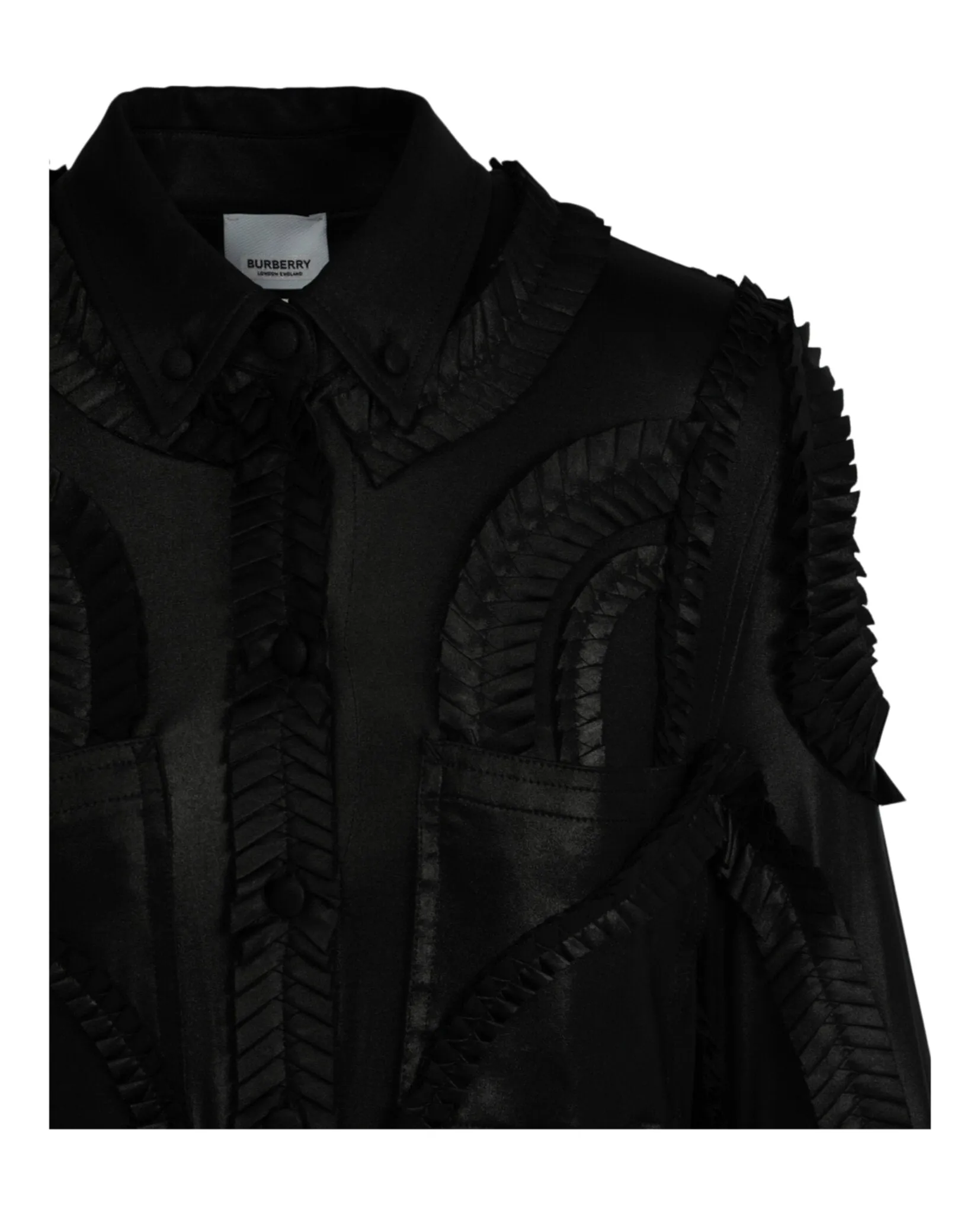 Burberry Pleated Stretch-Jersey Shirt Dress sold by Zulily product image thumbnail 3