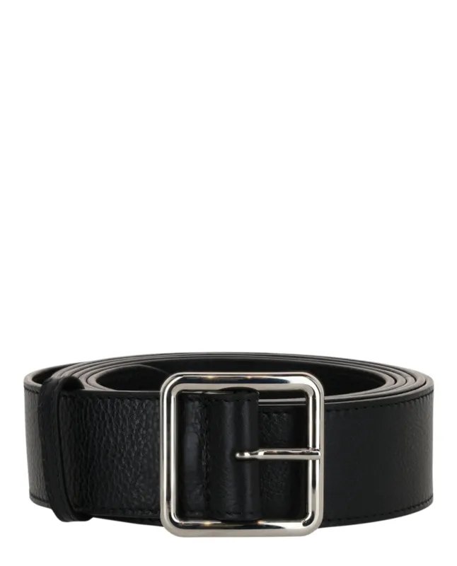 Alexander McQueen Long Pebbled Leather Belt sold by Zulily