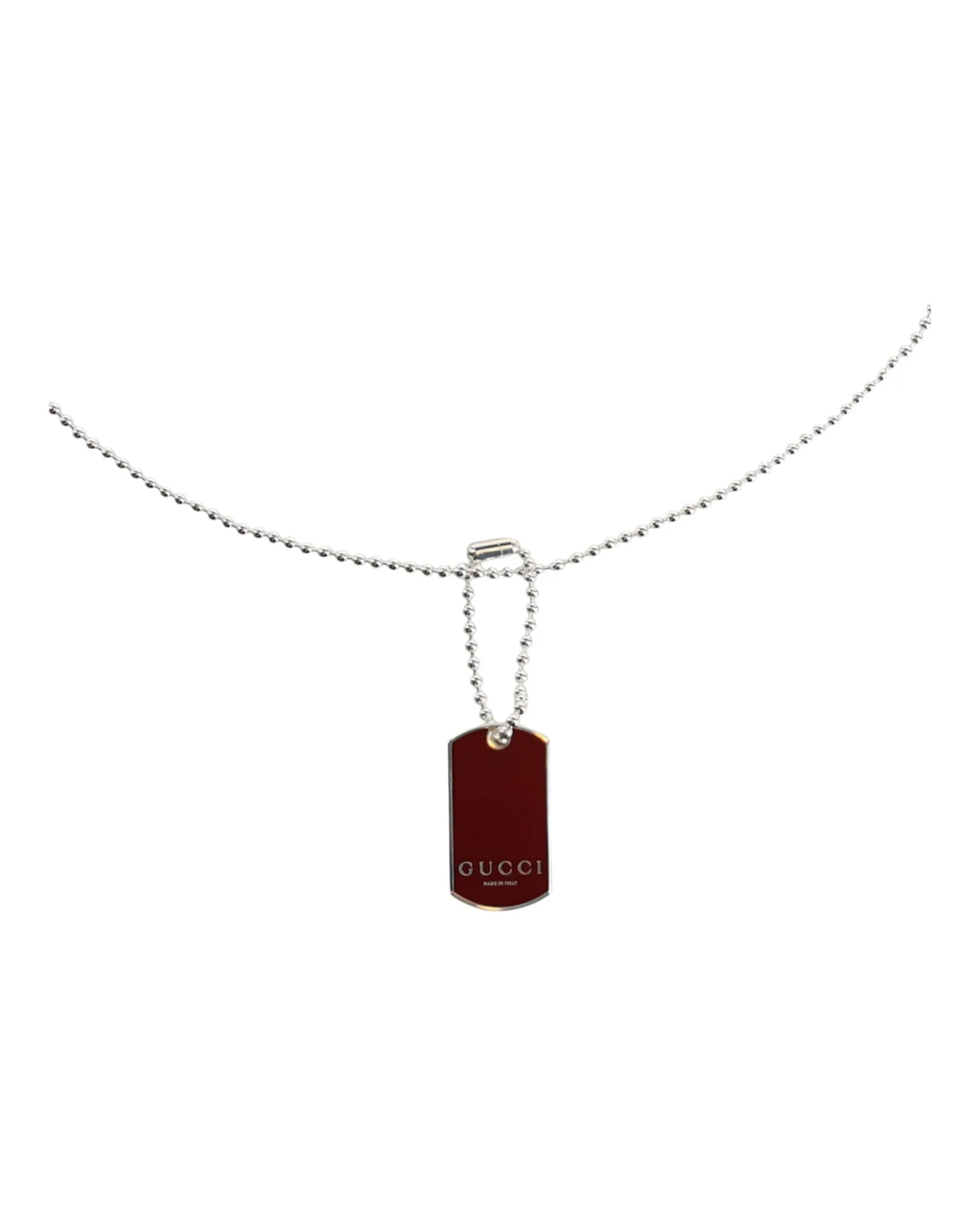 Gucci Trademark Enamel Dog Tag Necklace sold by Zulily product image thumbnail 2