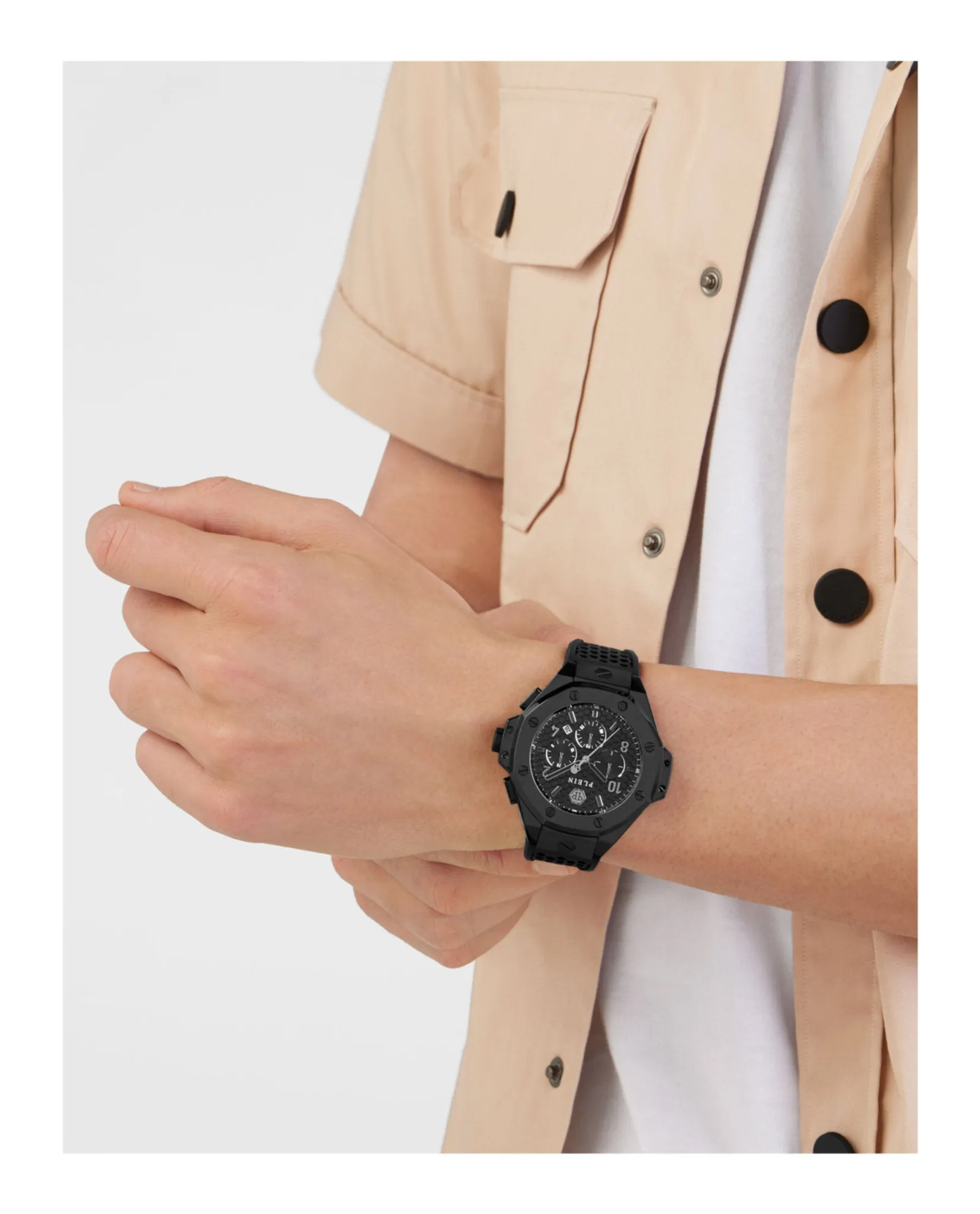 Philipp Plein Plein Chrono Royal Silicone Watch sold by Zulily product image thumbnail 5