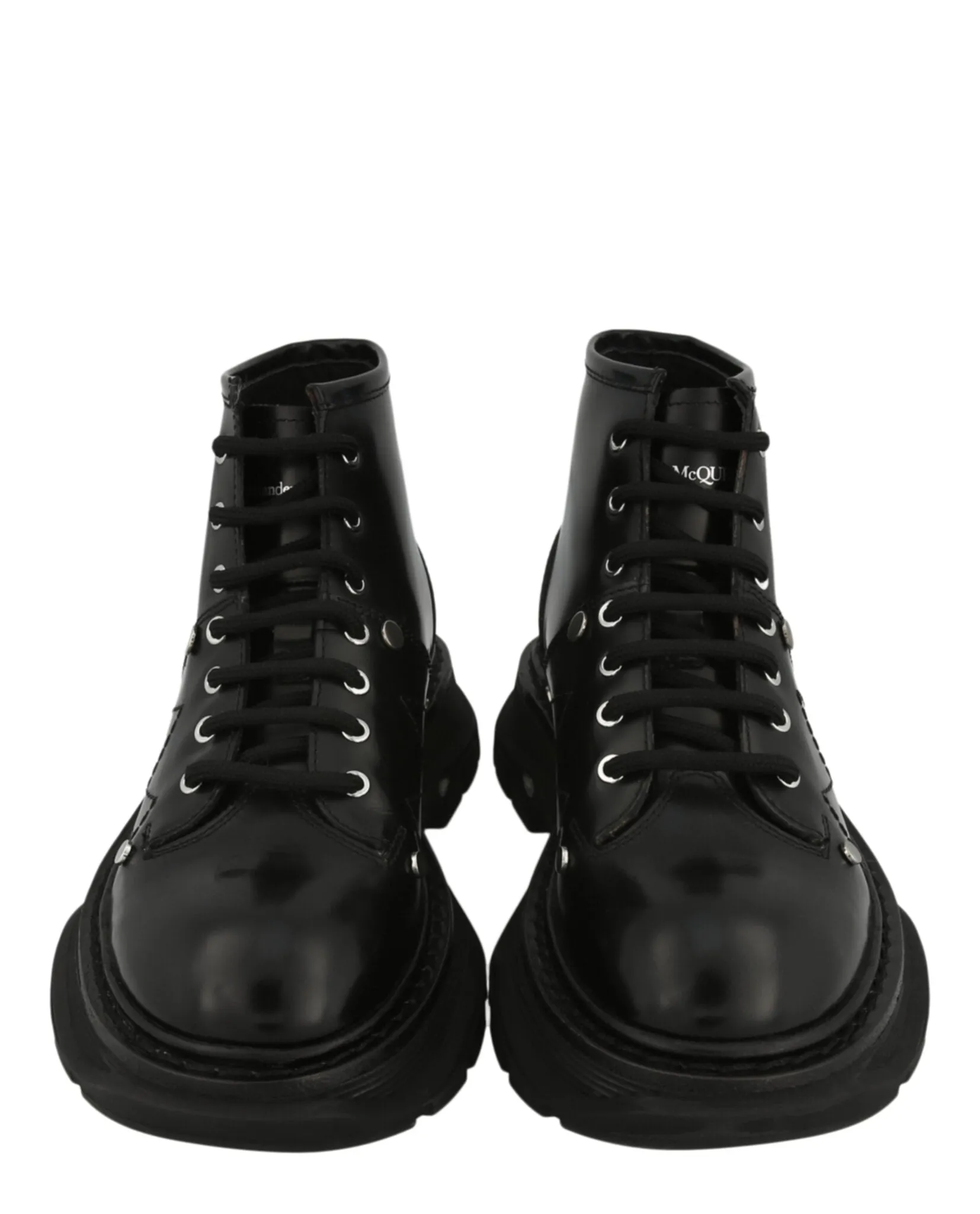 Alexander McQueen Leather Ankle Combat Boots sold by Zulily product image thumbnail 5