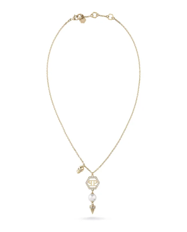 Philipp Plein Rhapsody Crystal Cable Chain Necklace sold by Zulily