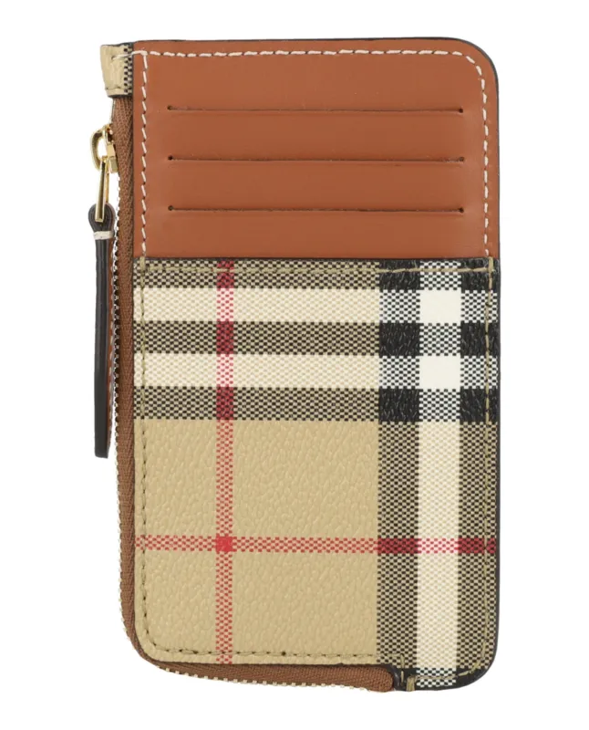 Burberry Sommerset Check Zip Card Holder sold by Zulily