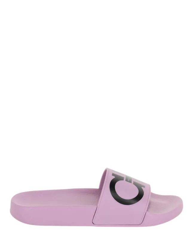 Ferragamo Groovy Dual Gancini Slides sold by Zulily