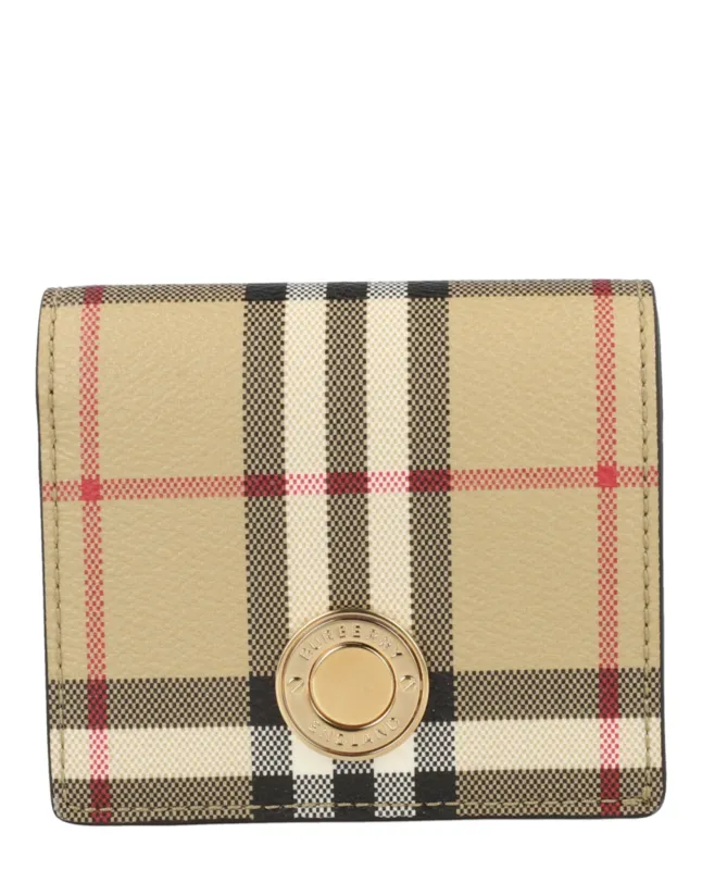 Burberry Small Check Bifold Wallet sold by Zulily