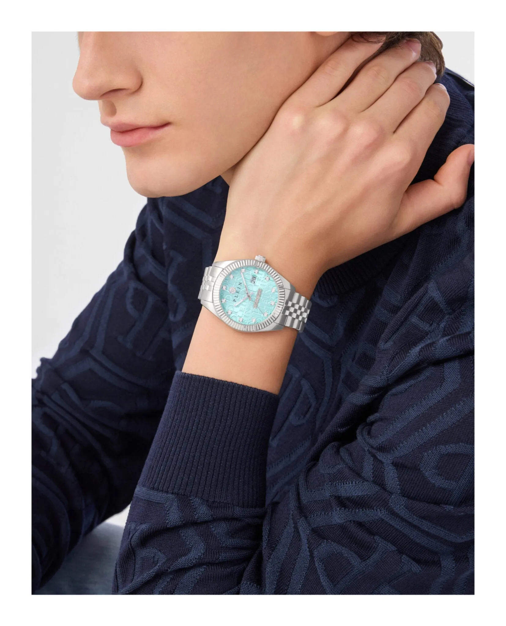Philipp Plein Date Superlative Crystal Watch sold by Zulily product image thumbnail 4