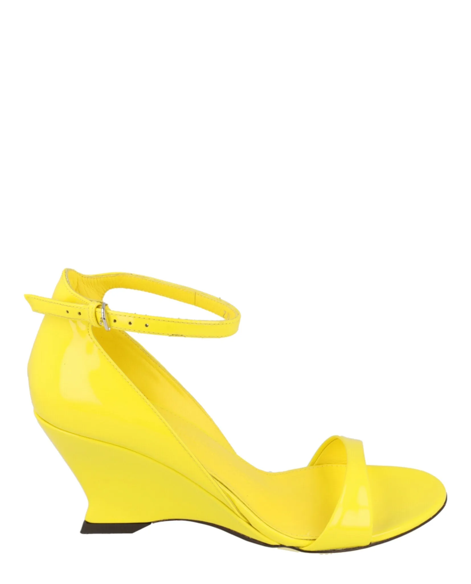 Ferragamo Vidette Patent Leather Wedge Sandals sold by Zulily