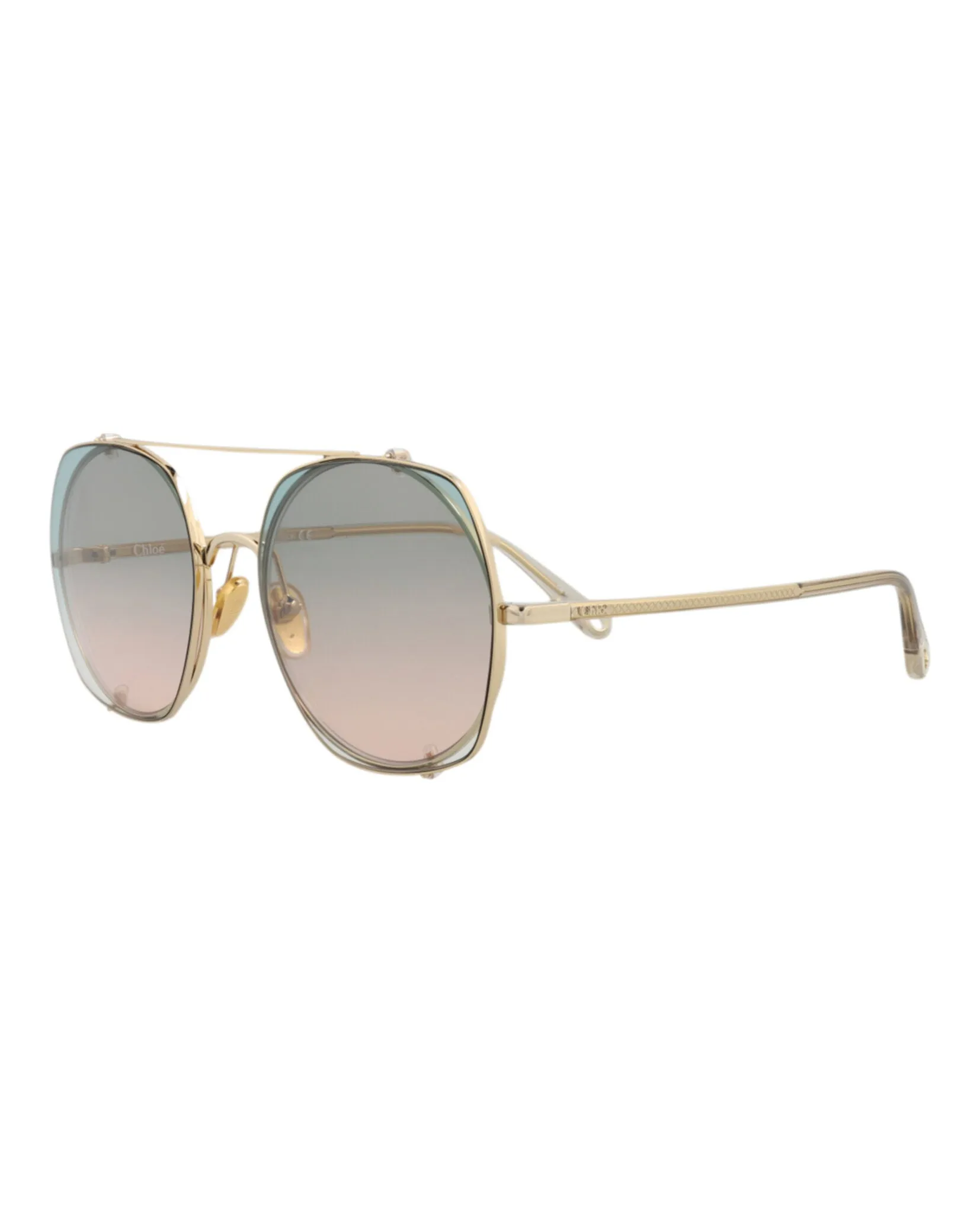 Chloé Square-Frame Metal Sunglasses sold by Zulily product image thumbnail 2