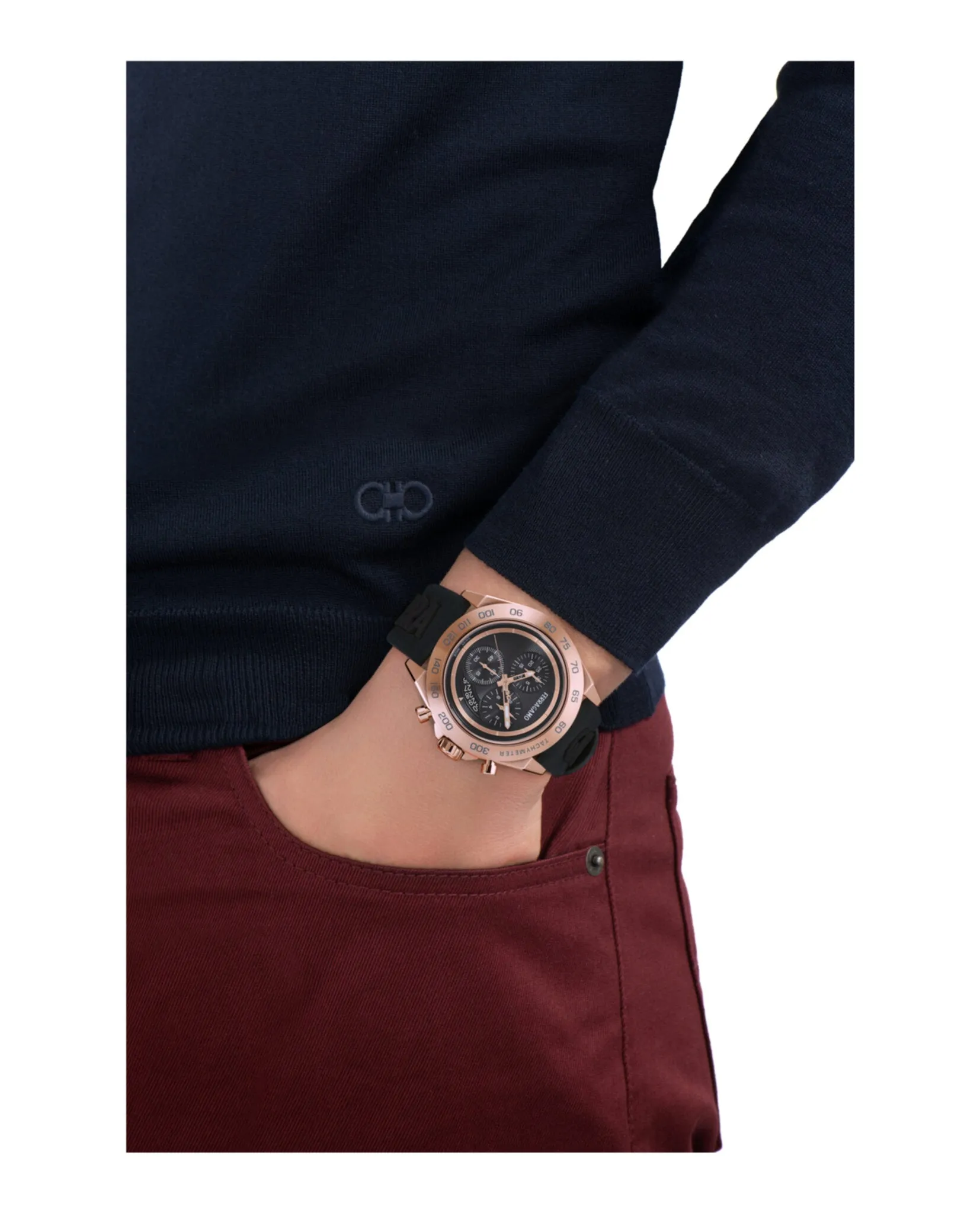 Ferragamo Urban Chrono Silicone Watch sold by Zulily product image thumbnail 5