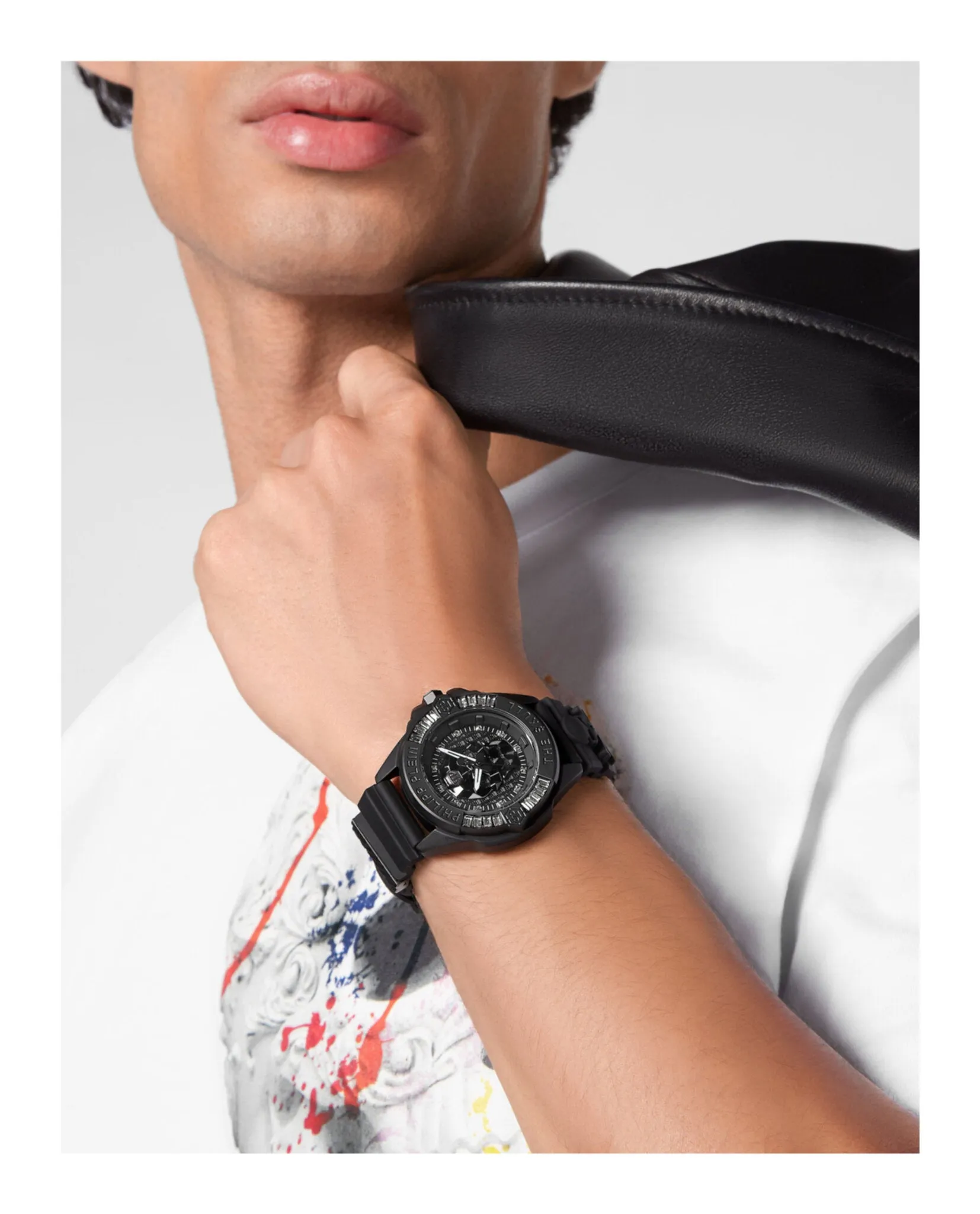 Philipp Plein The $kull Genderless Crystal Watch sold by Zulily product image thumbnail 5