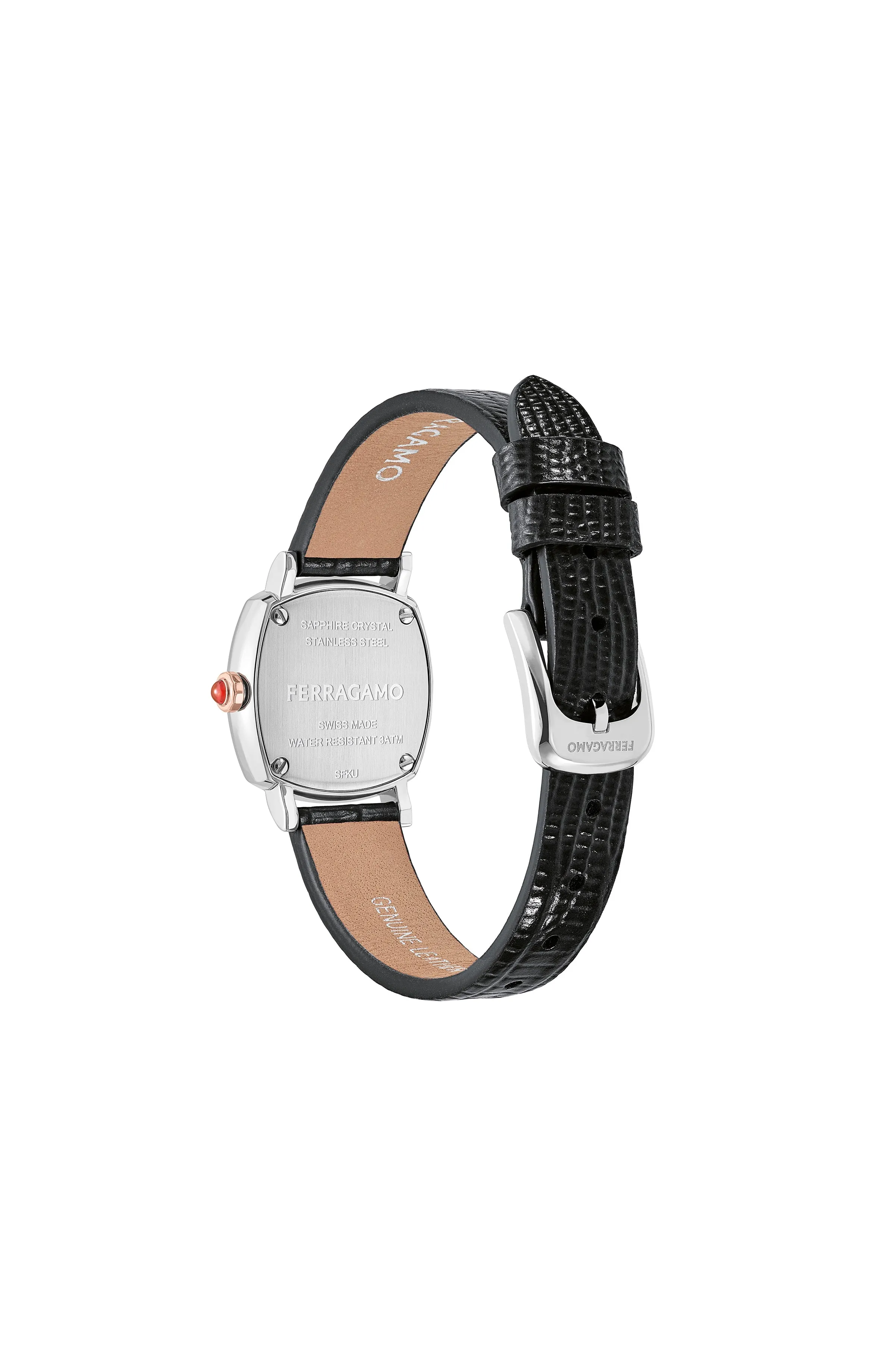 Ferragamo Soft Square Leather Watch sold by Zulily product image thumbnail 3