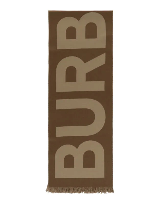 Burberry Logo Wool Scarf sold by Zulily