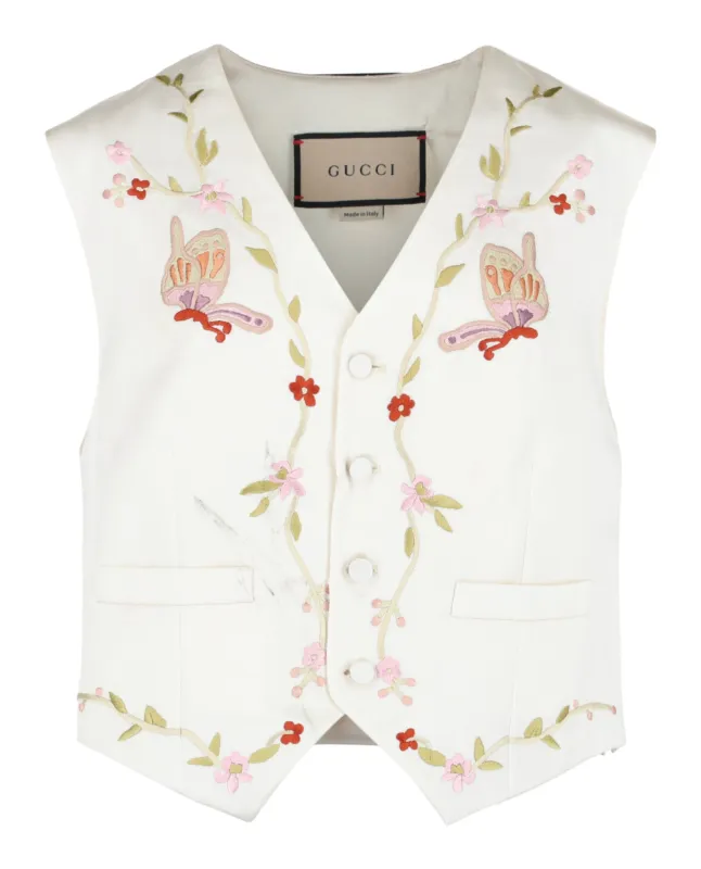 Gucci Butterfly Embroidered Vest made by Gucci