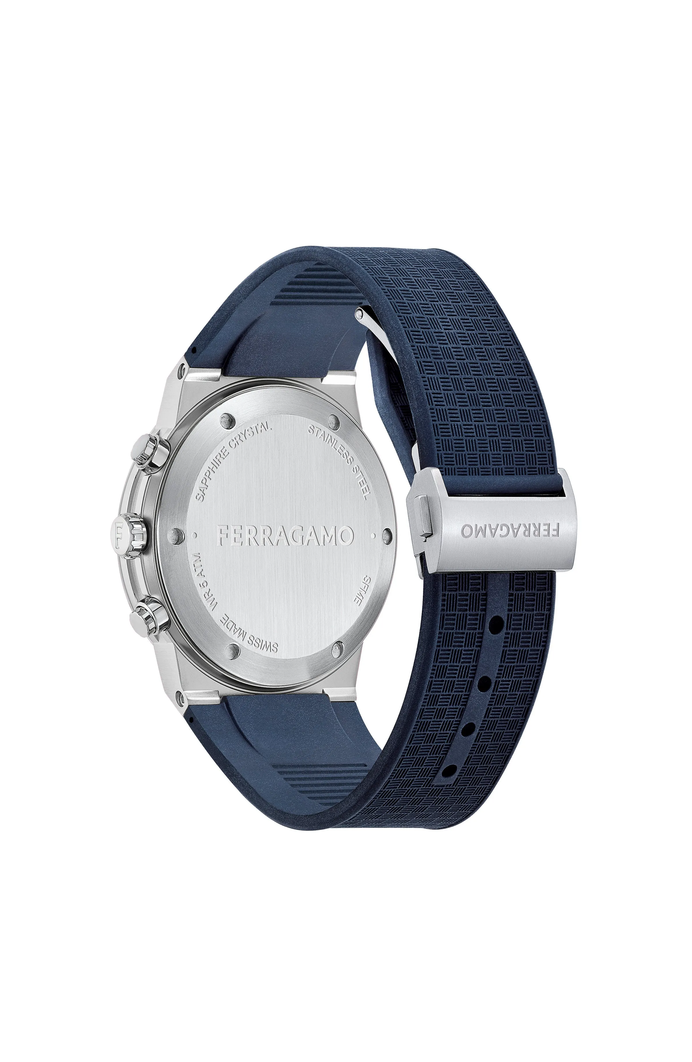 Ferragamo Sapphire Chrono Silicone Watch sold by Zulily product image thumbnail 3