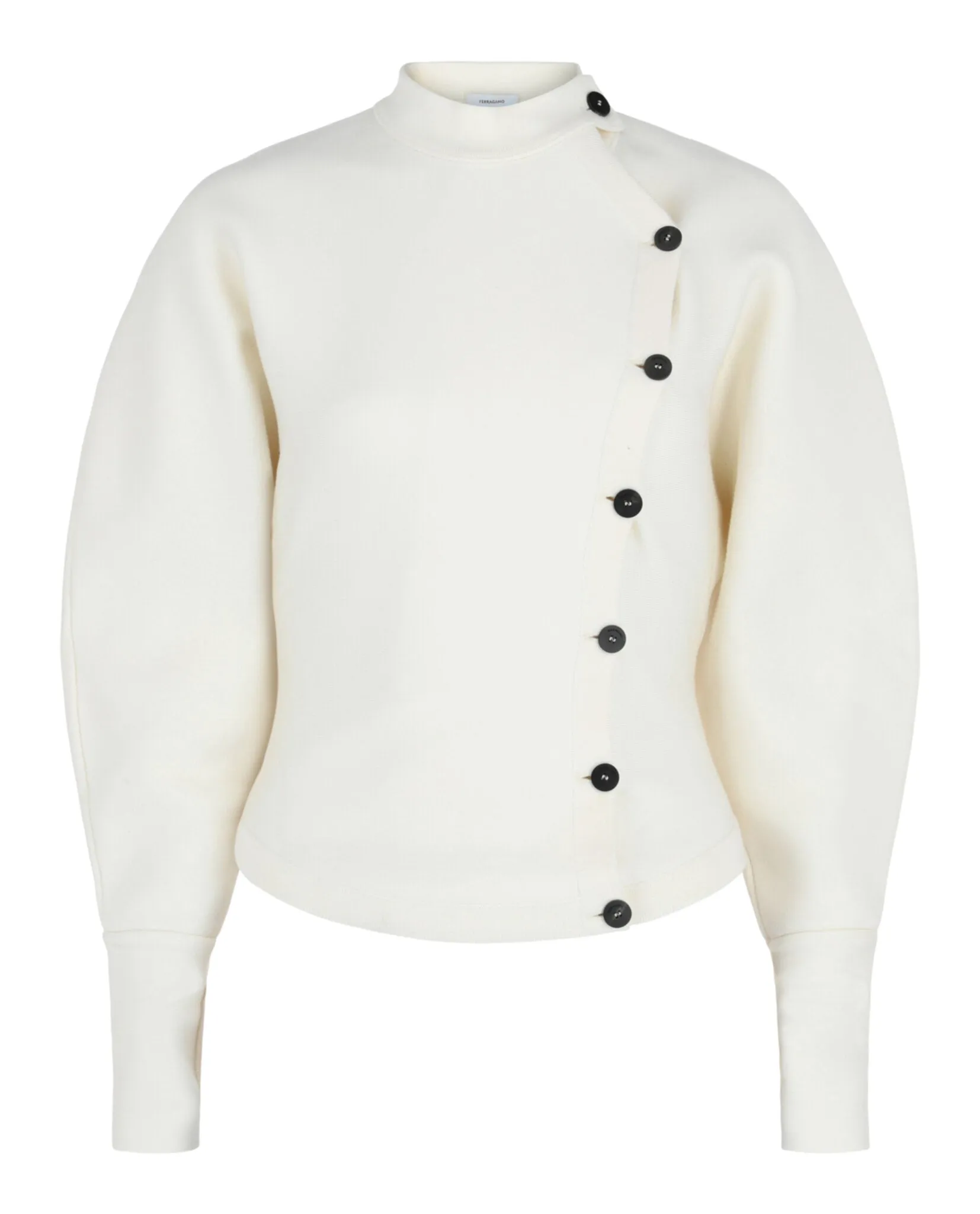 Ferragamo Asymmetrical Buttoned Cardigan sold by Zulily