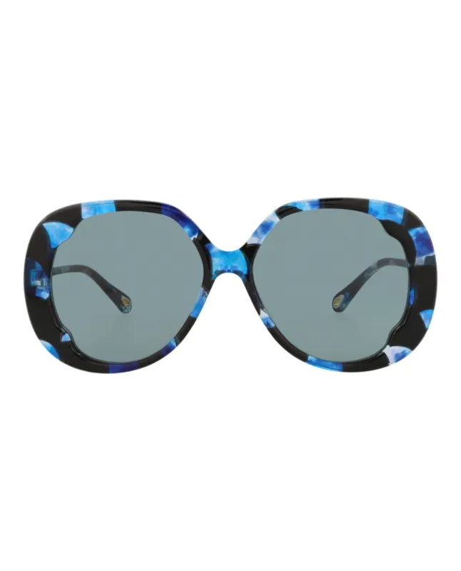 Chloé Round-Frame Recycled Acetate Sunglasses sold by Zulily