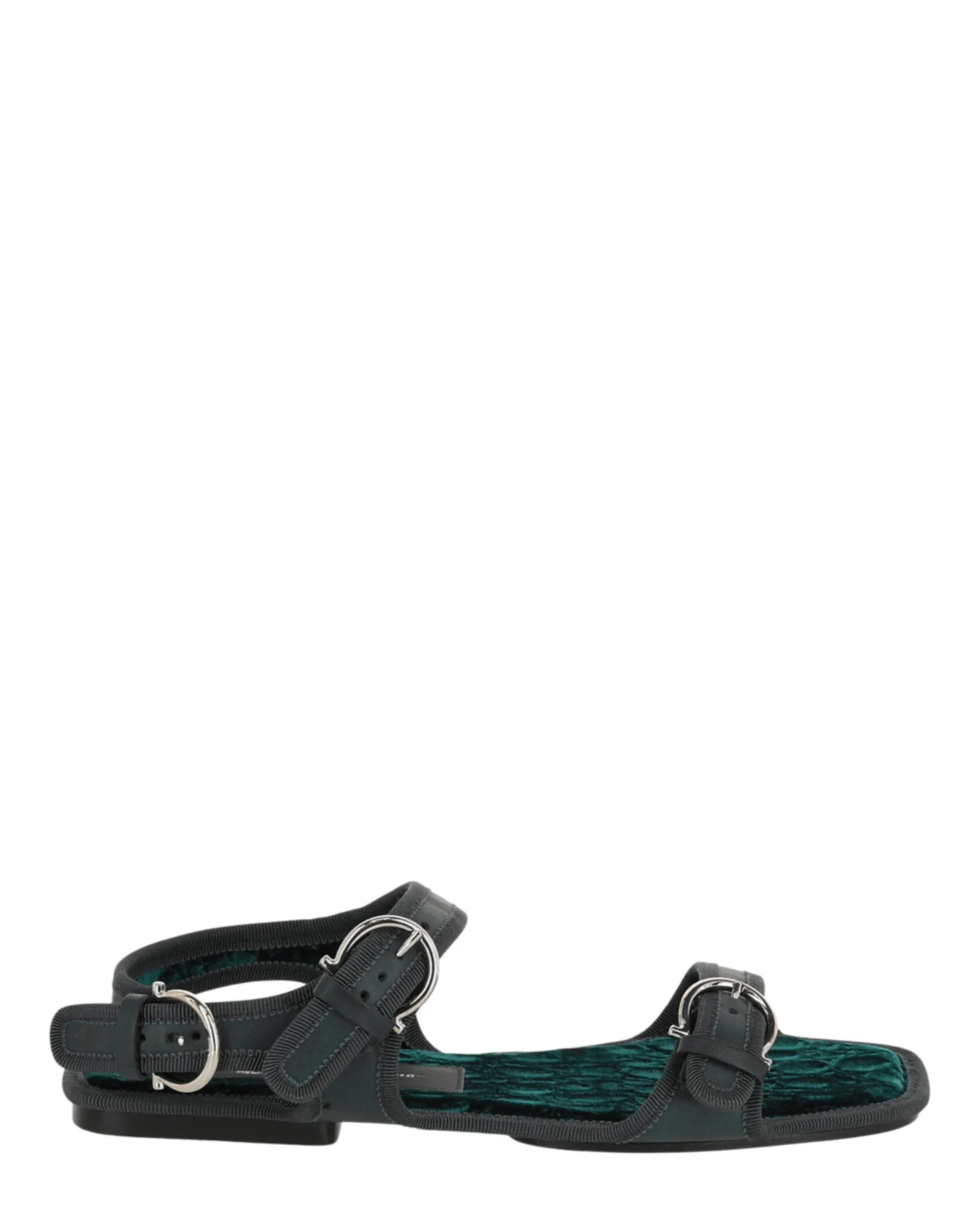 Ferragamo Anteo Gancini Buckle Sandals sold by Zulily