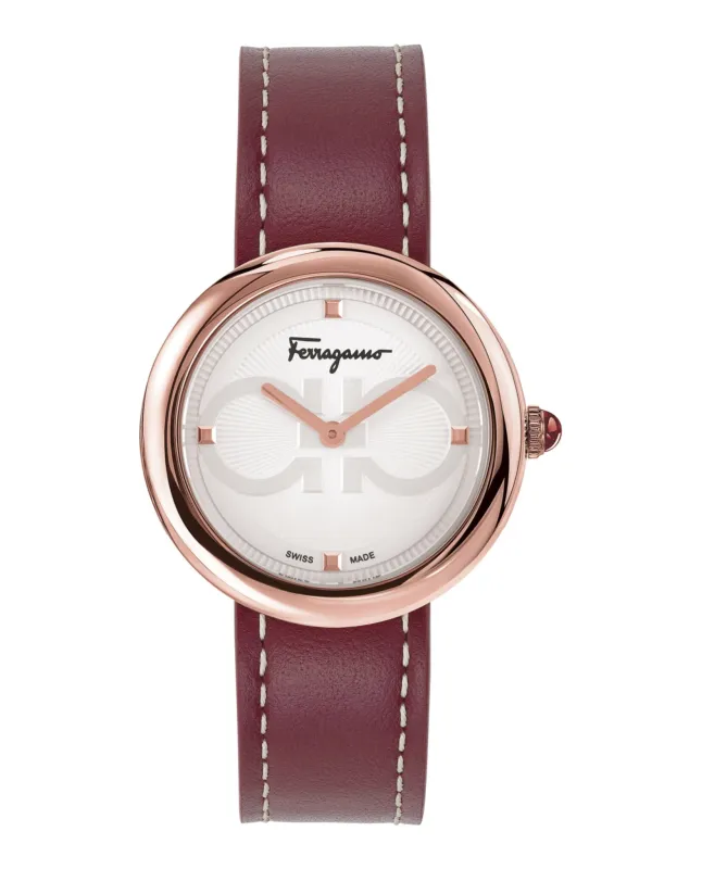 Ferragamo Chic Leather Watch sold by Zulily