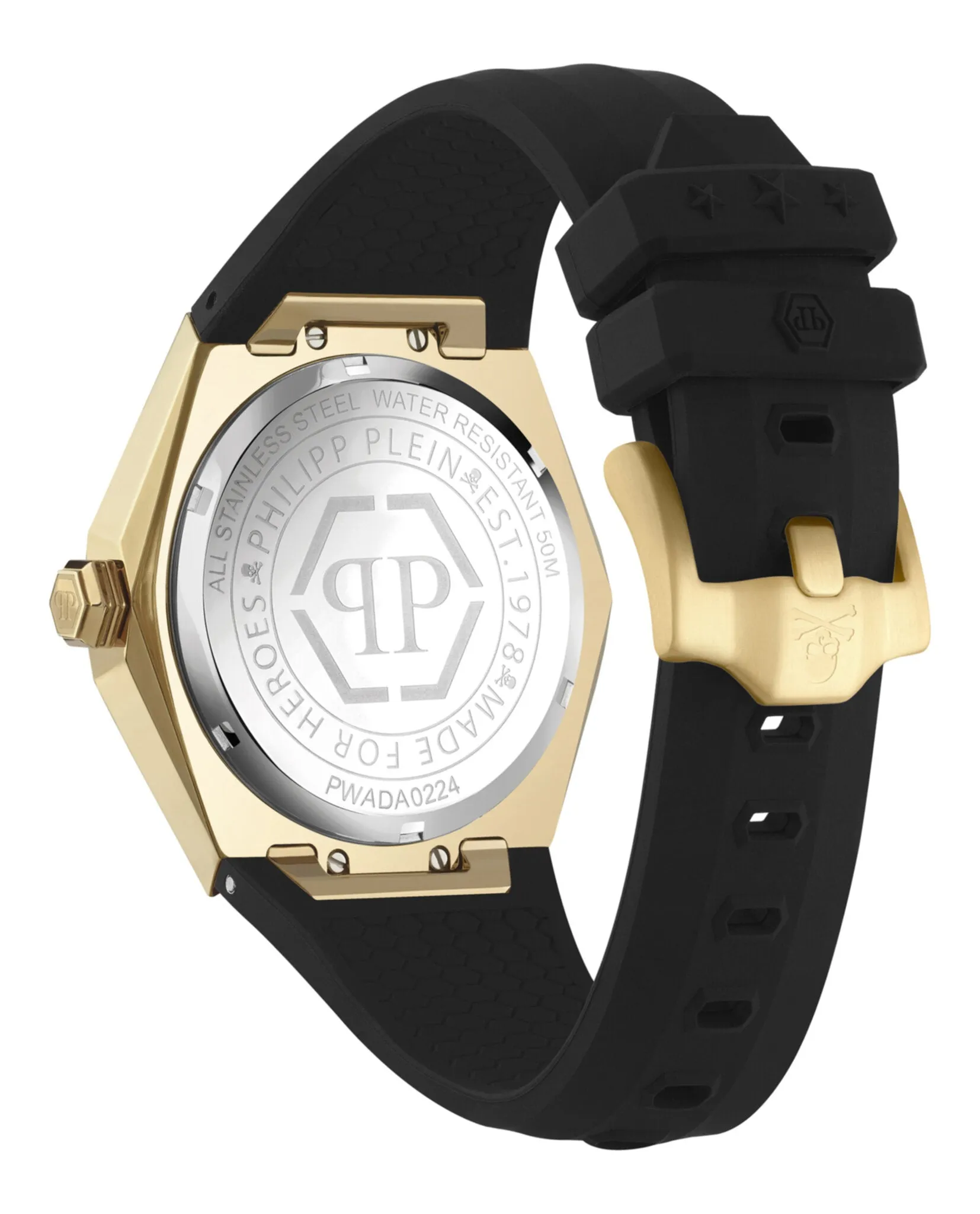 Philipp Plein The $kull Spikes Silicone Watch sold by Zulily product image thumbnail 3