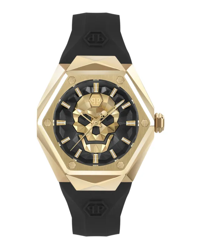Philipp Plein The $kull Spikes Silicone Watch sold by Zulily