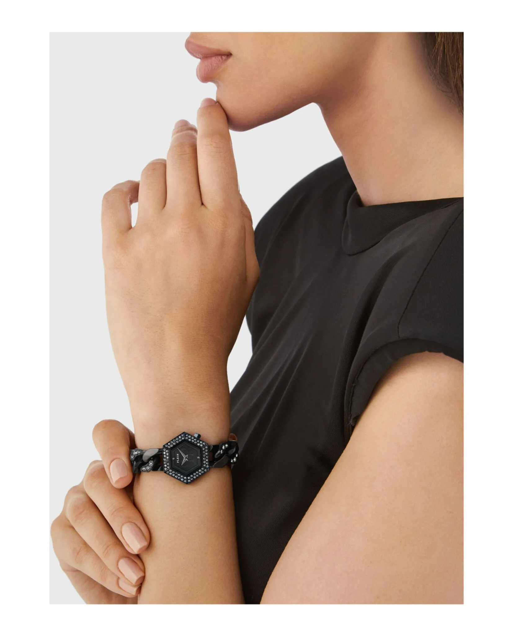 Philipp Plein The Hexagon Groumette Crystal Watch sold by Zulily product image thumbnail 5