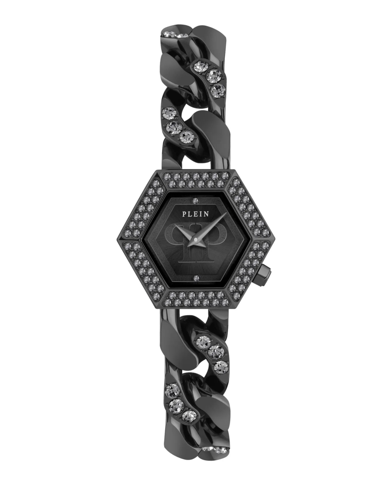 Philipp Plein The Hexagon Groumette Crystal Watch sold by Zulily
