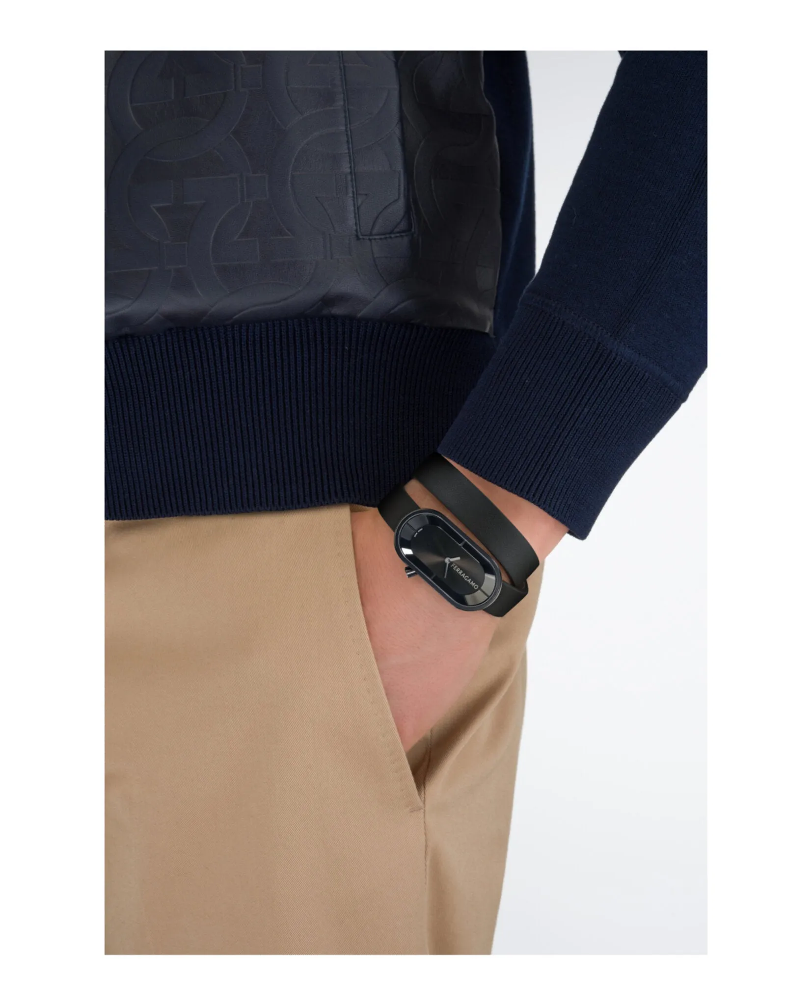 Ferragamo Curve Leather Watch sold by Zulily product image thumbnail 5