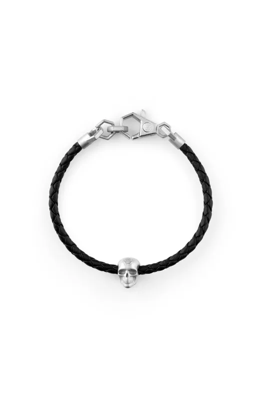Philipp Plein Linked Leather Bracelet sold by Zulily