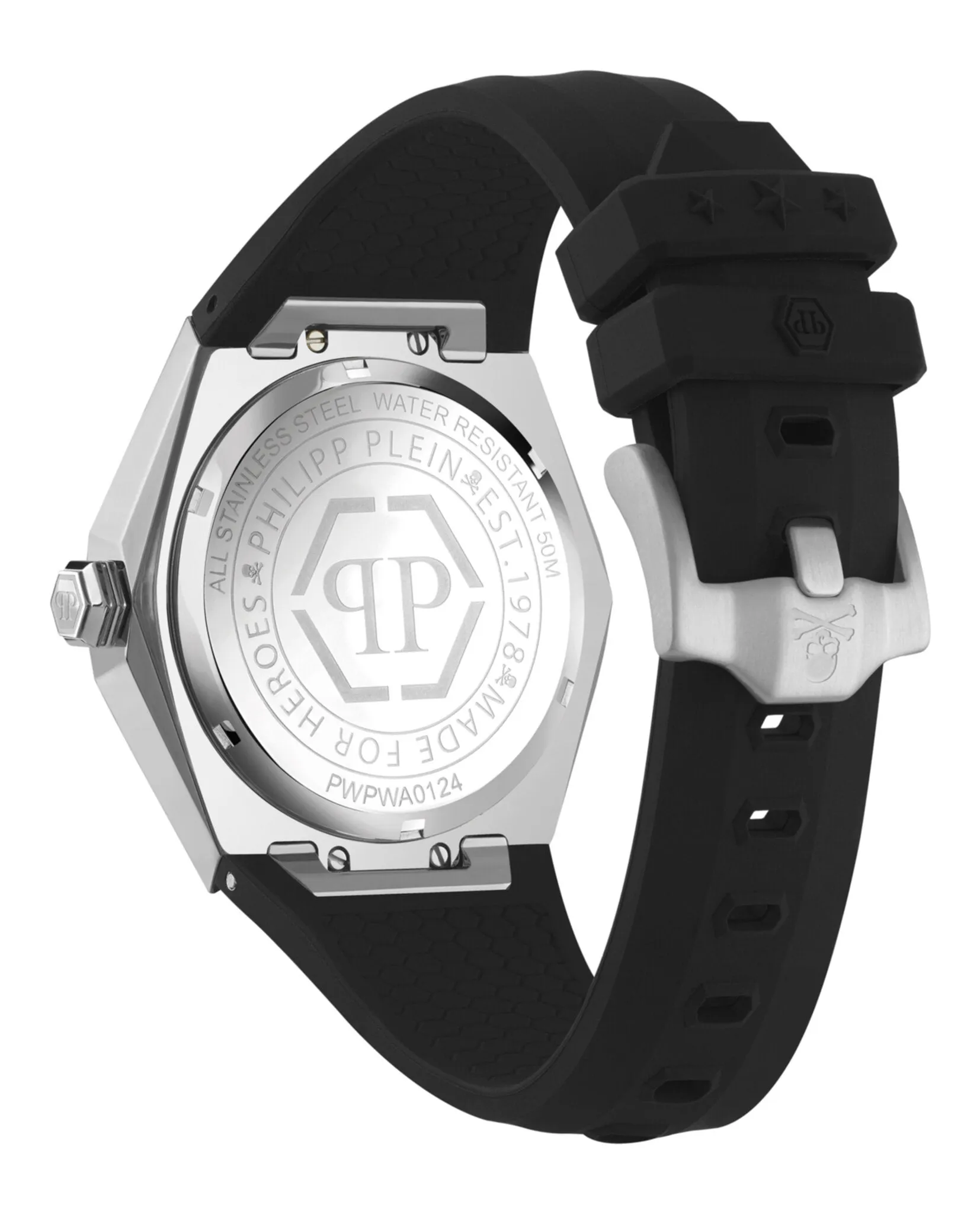 Philipp Plein The $kull Spikes Silicone Watch sold by Zulily product image thumbnail 3