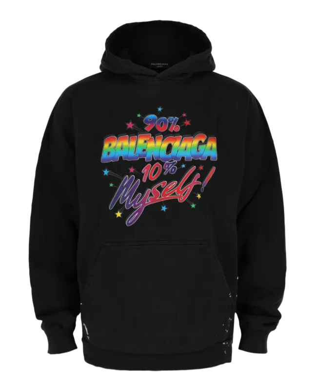 Balenciaga Distressed Graphic Hoodie sold by Zulily