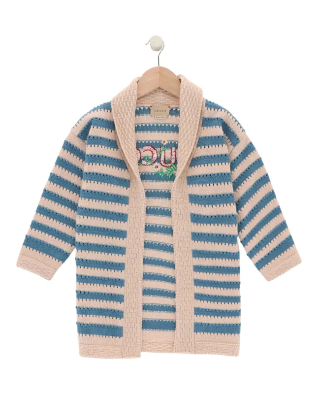 Gucci Embroidered Logo Knit Cardigan sold by Zulily