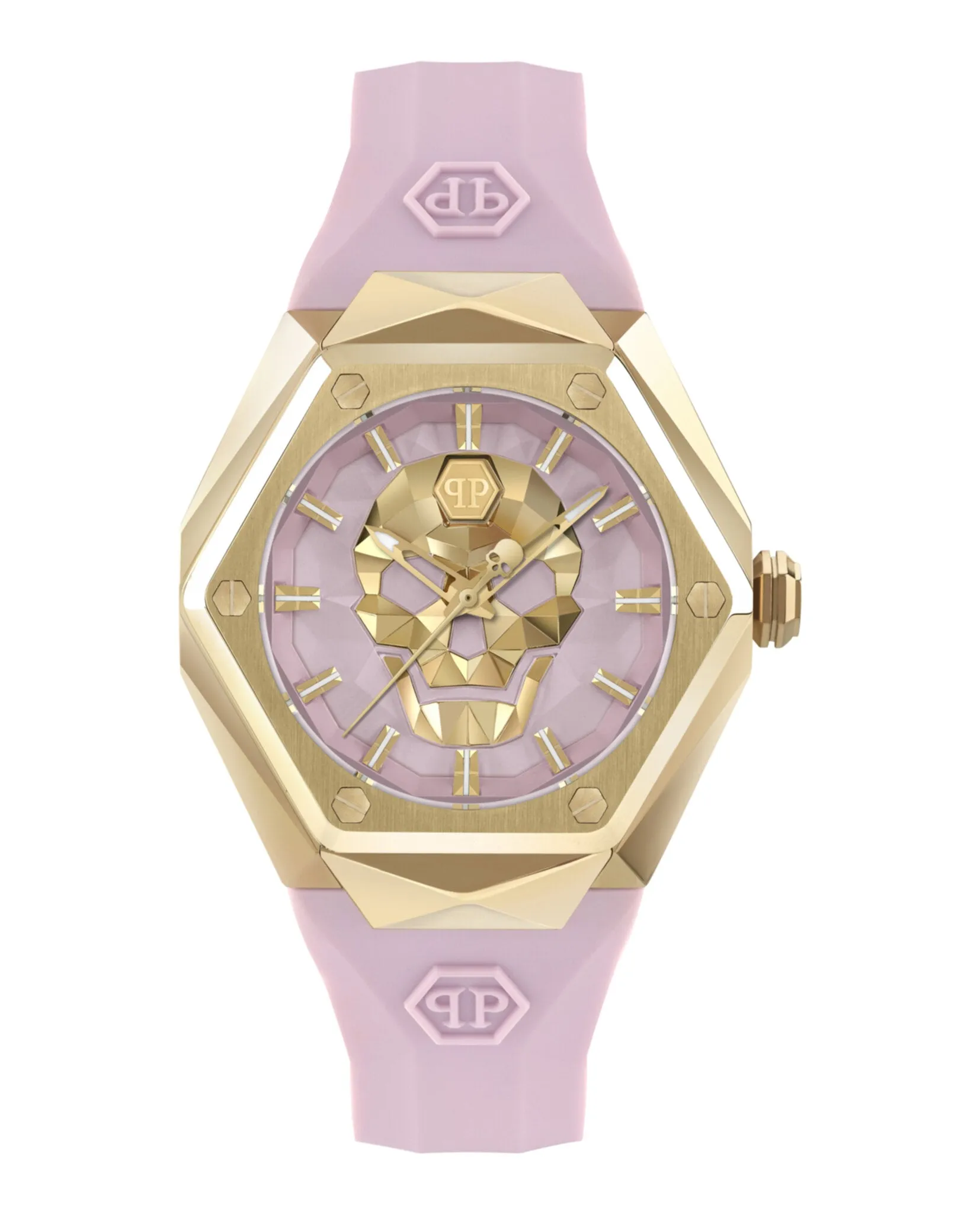 Philipp Plein The $kull Spikes Silicone Watch sold by Zulily